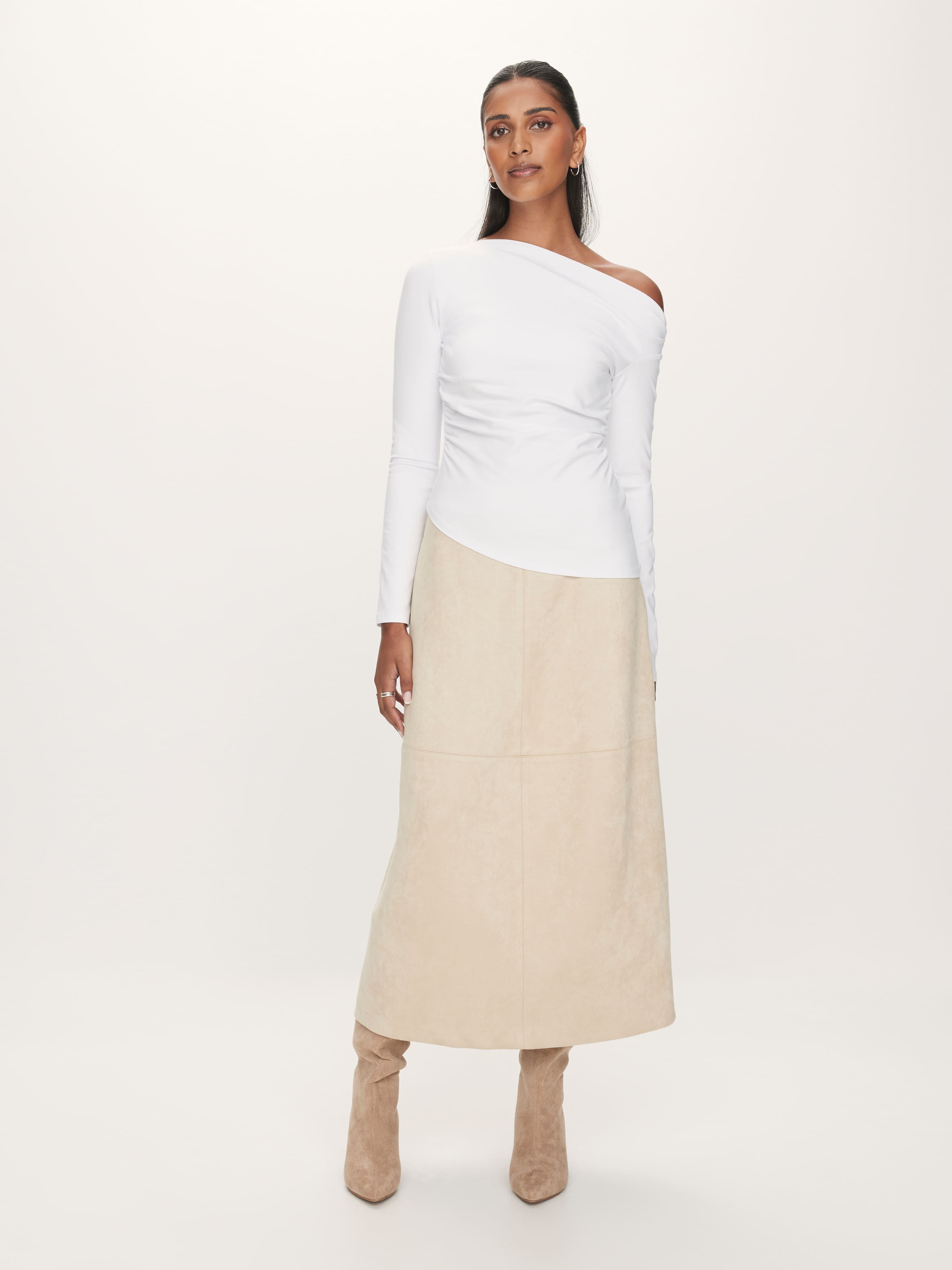 Polly Ponte Off Shoulder Top