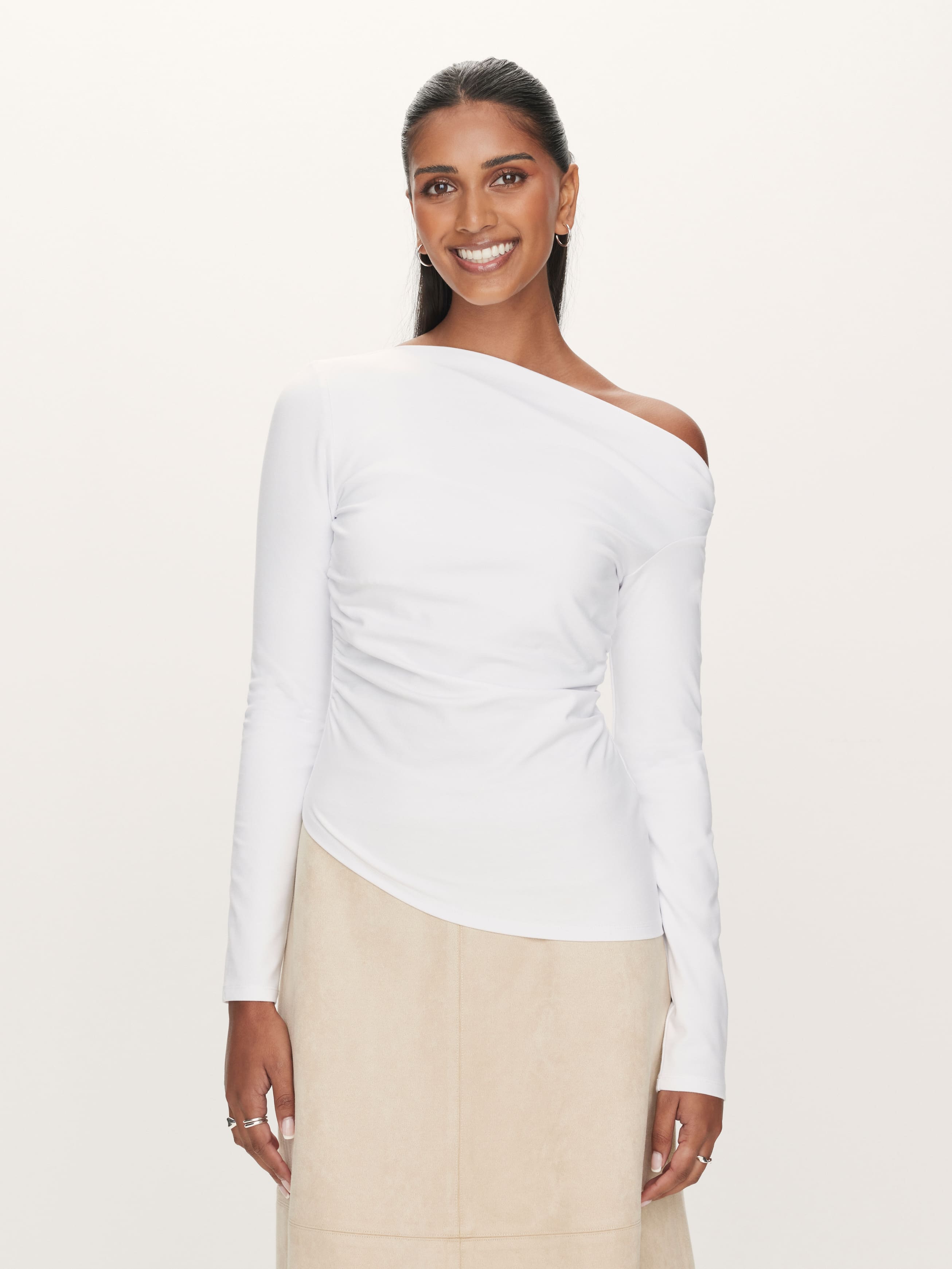 Polly Ponte Off Shoulder Top