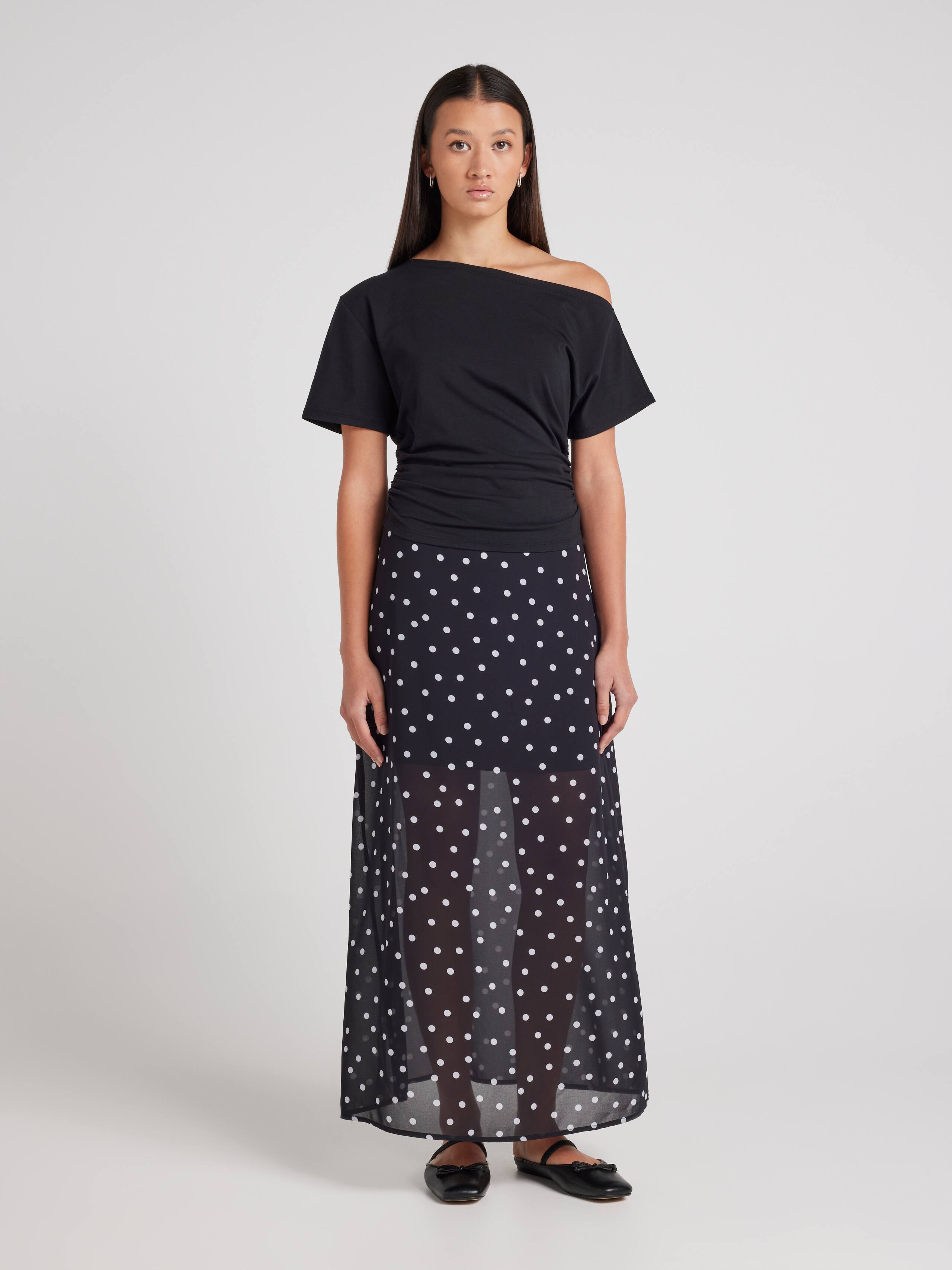 Asymmetrical Cinched Top