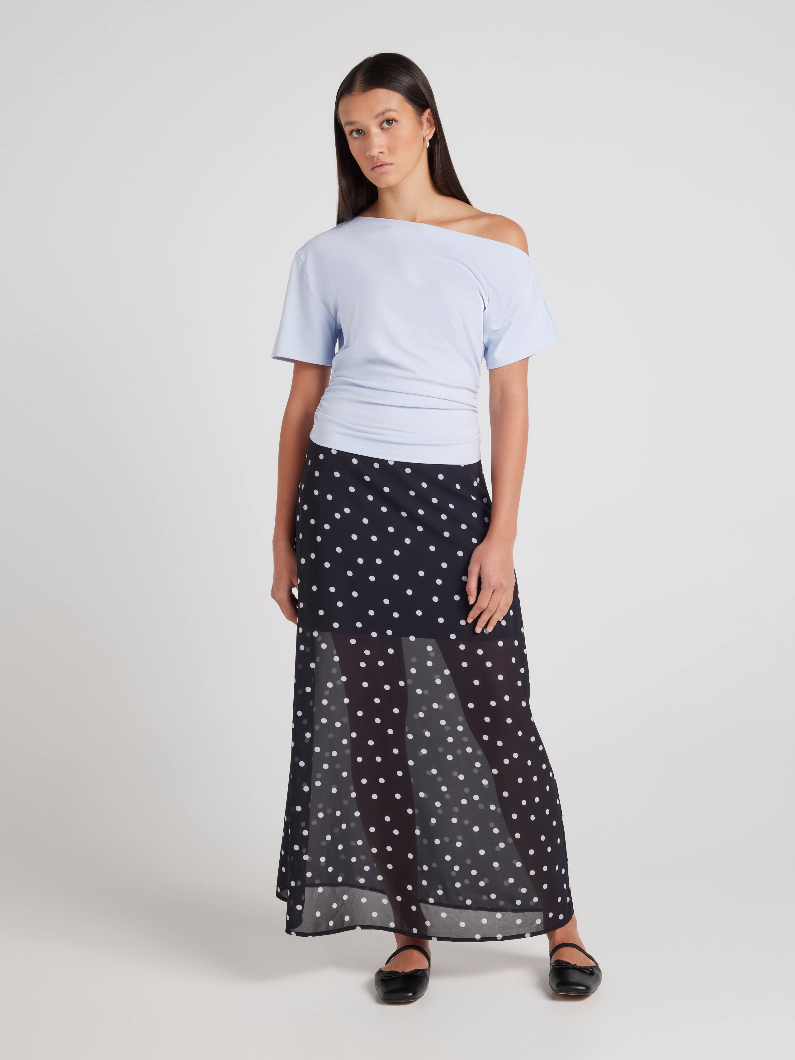 Asymmetrical Cinched Top