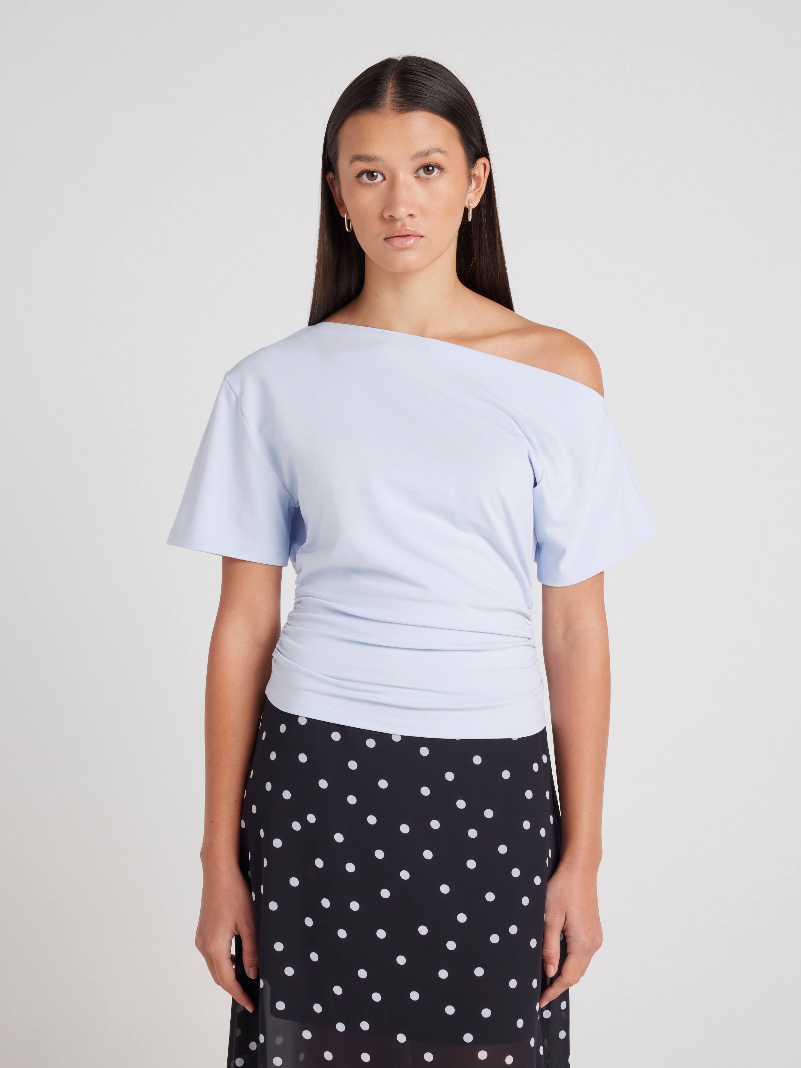 Asymmetrical Cinched Top