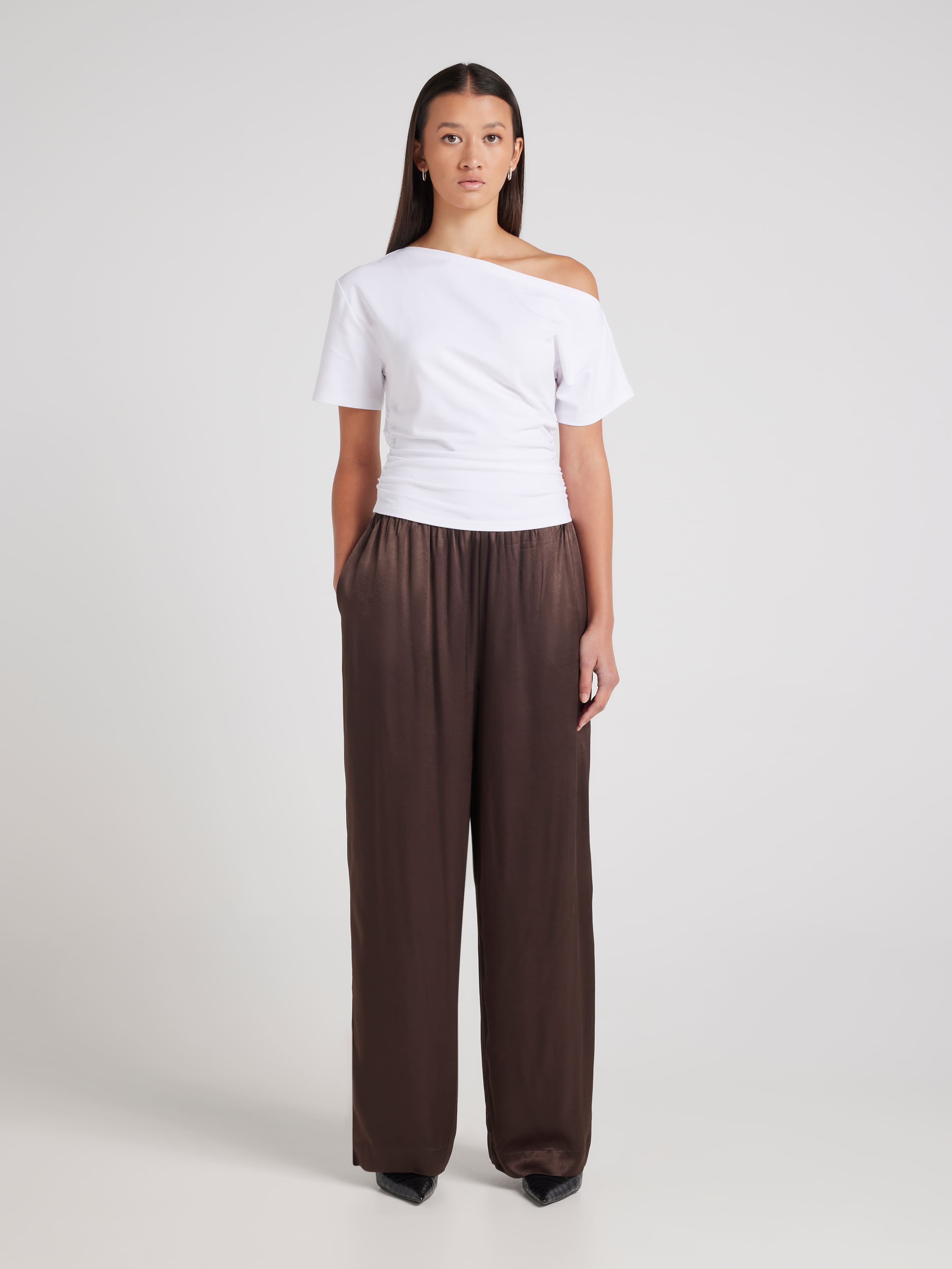 Asymmetrical Cinched Top
