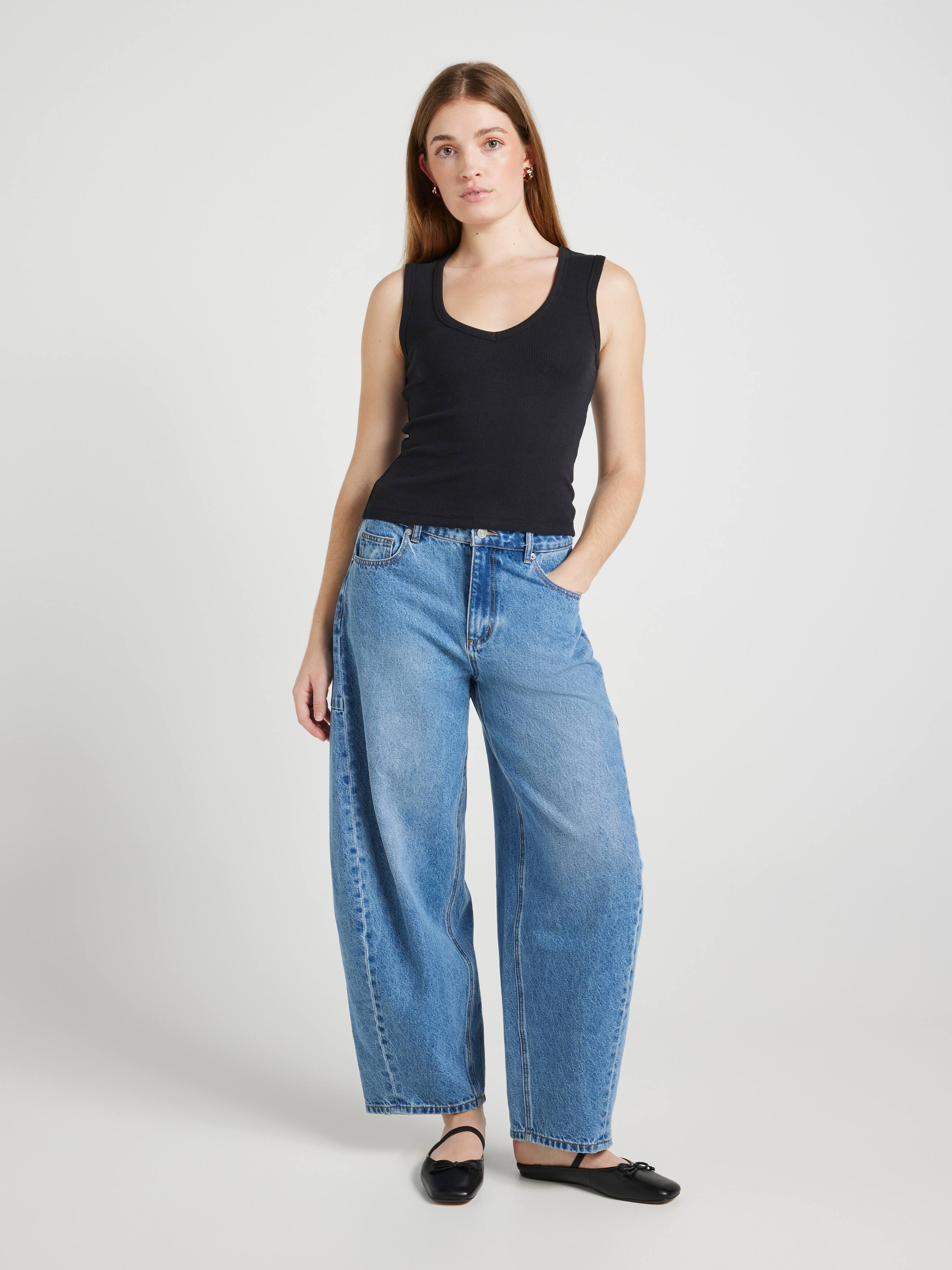 Pippa V-Neck Rib Tank