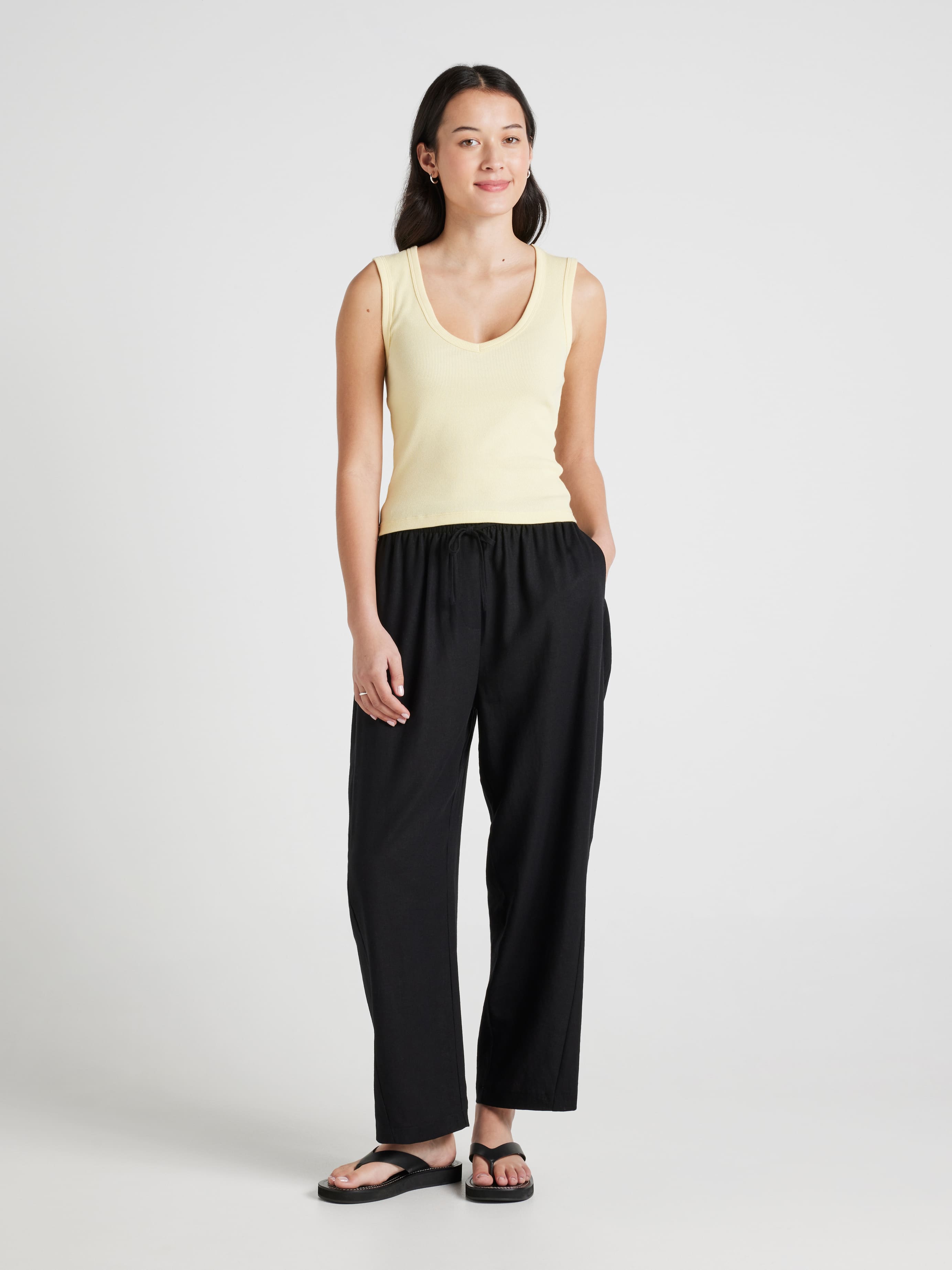Pippa V-Neck Rib Tank