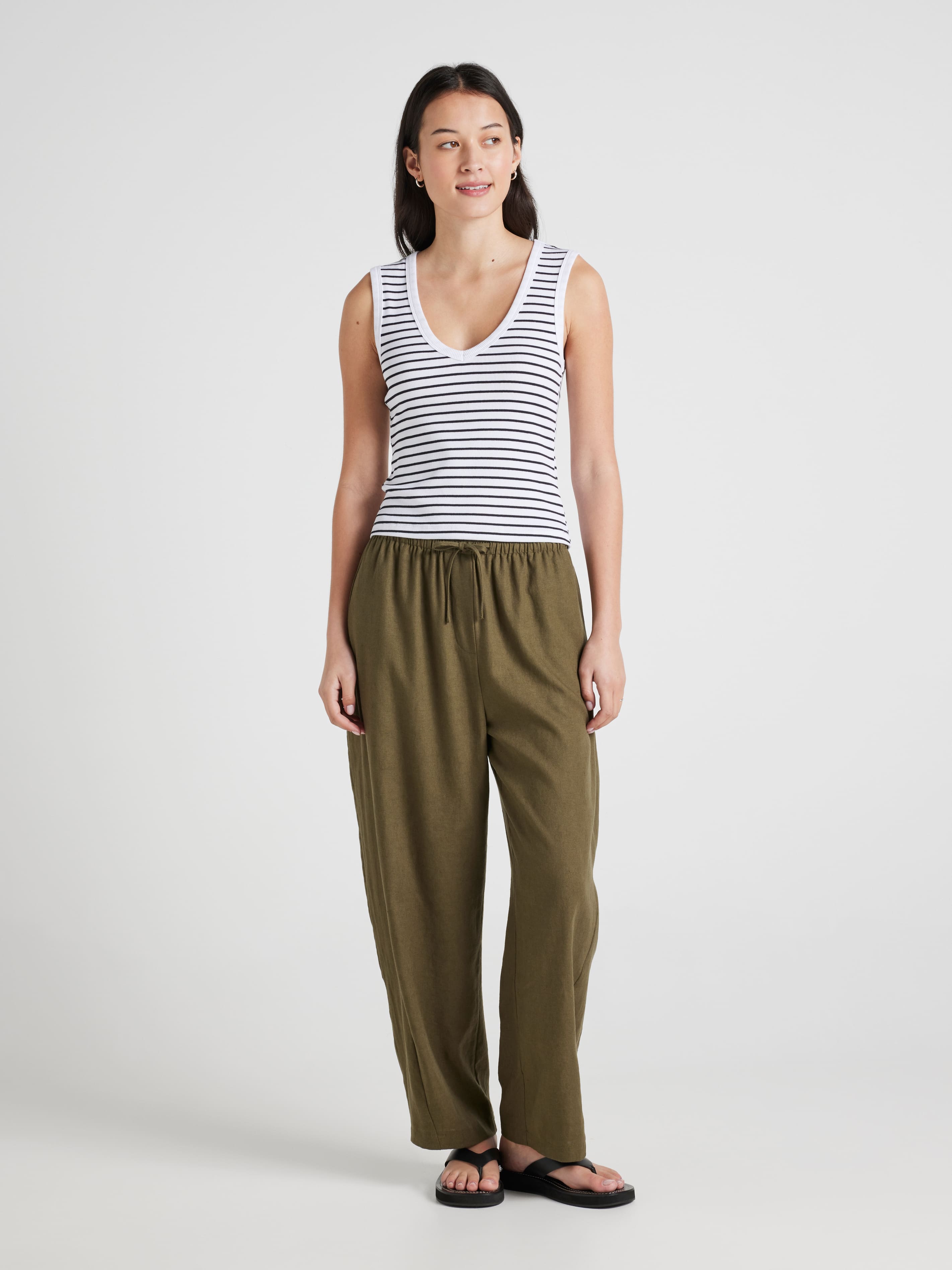Pippa V-Neck Rib Tank