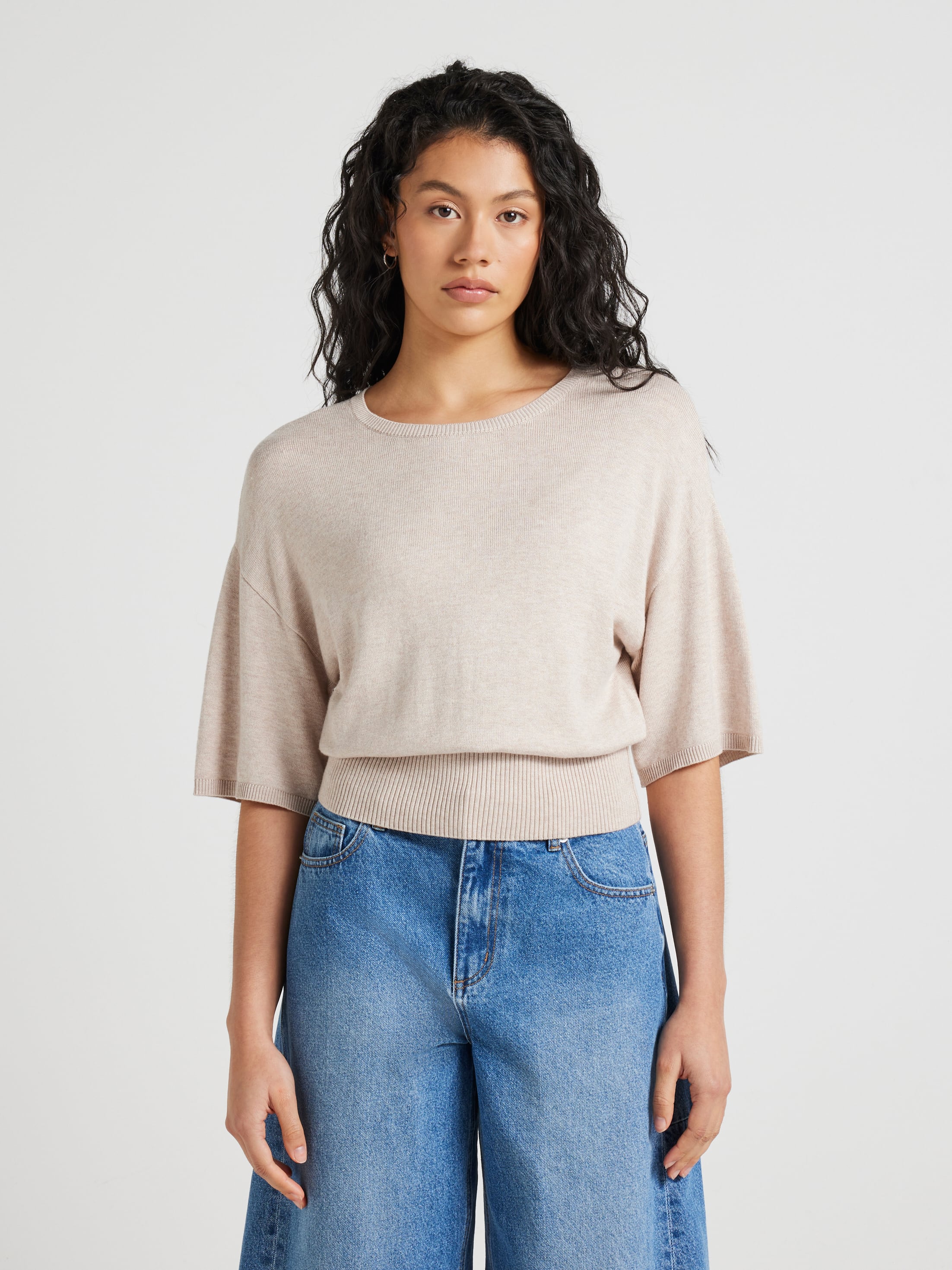 Ellie Basque Knit Top