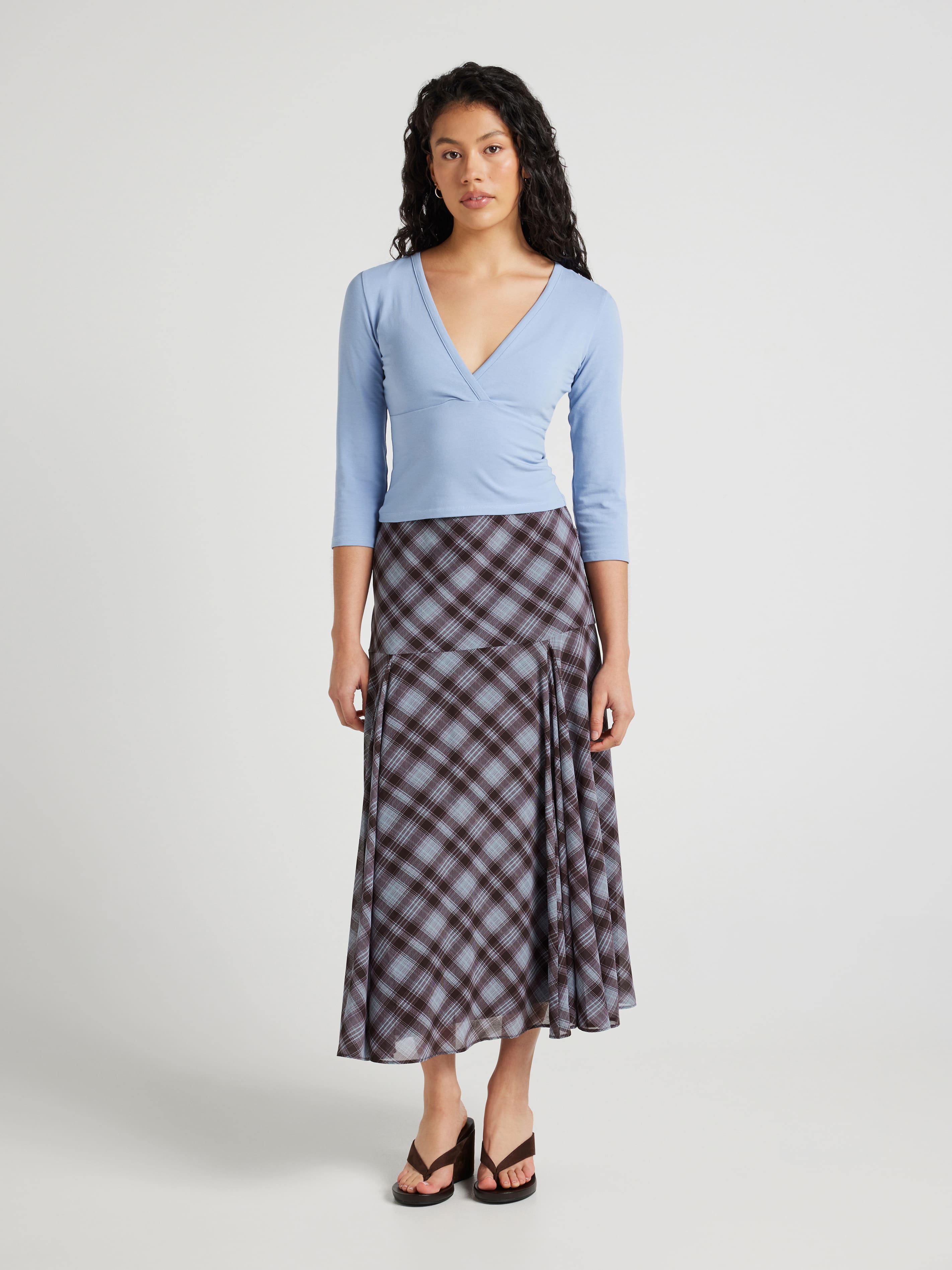 Rachel 3/4 Crossover Top