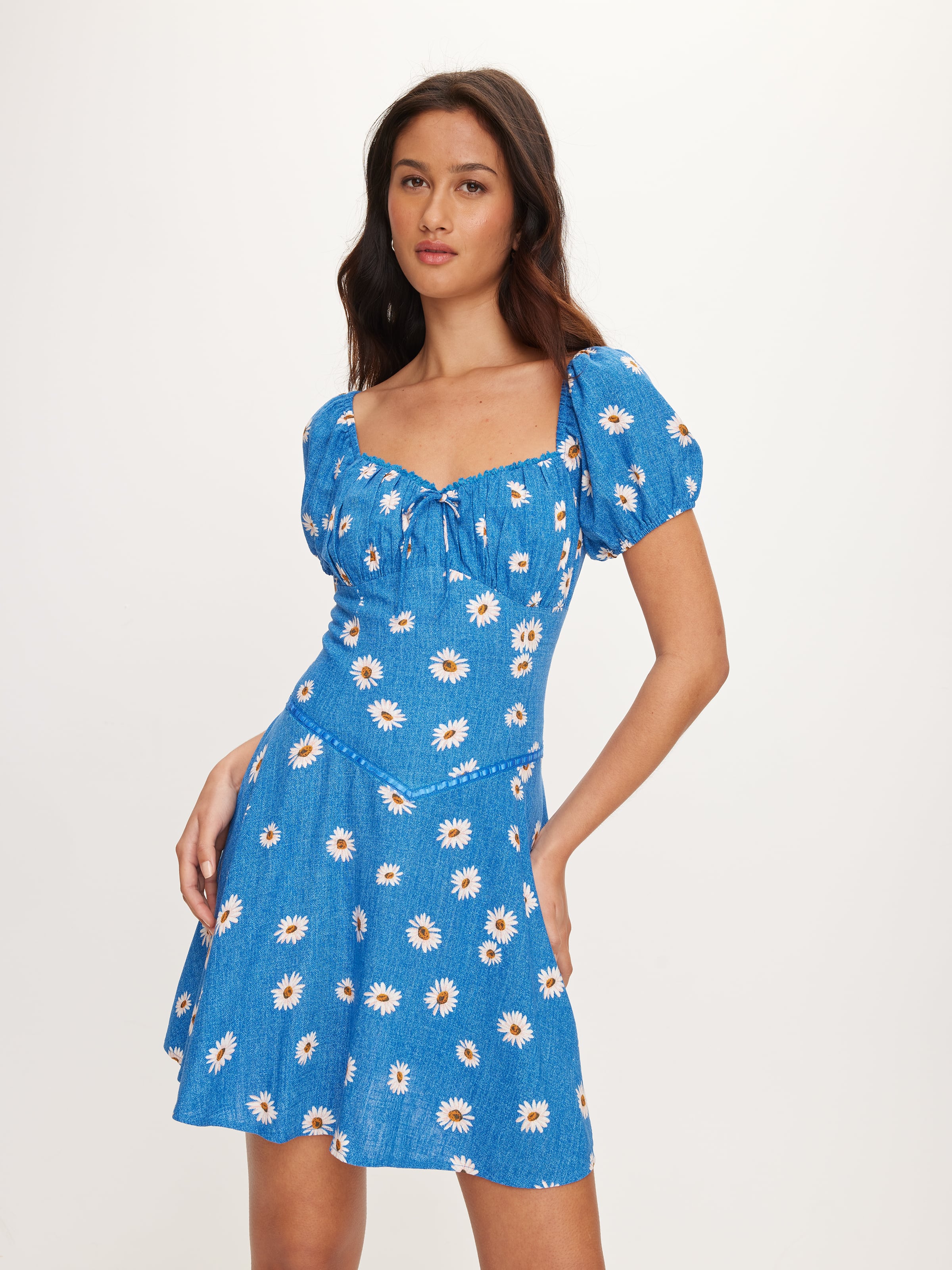 Pria Puff Sleeve Mini Dress