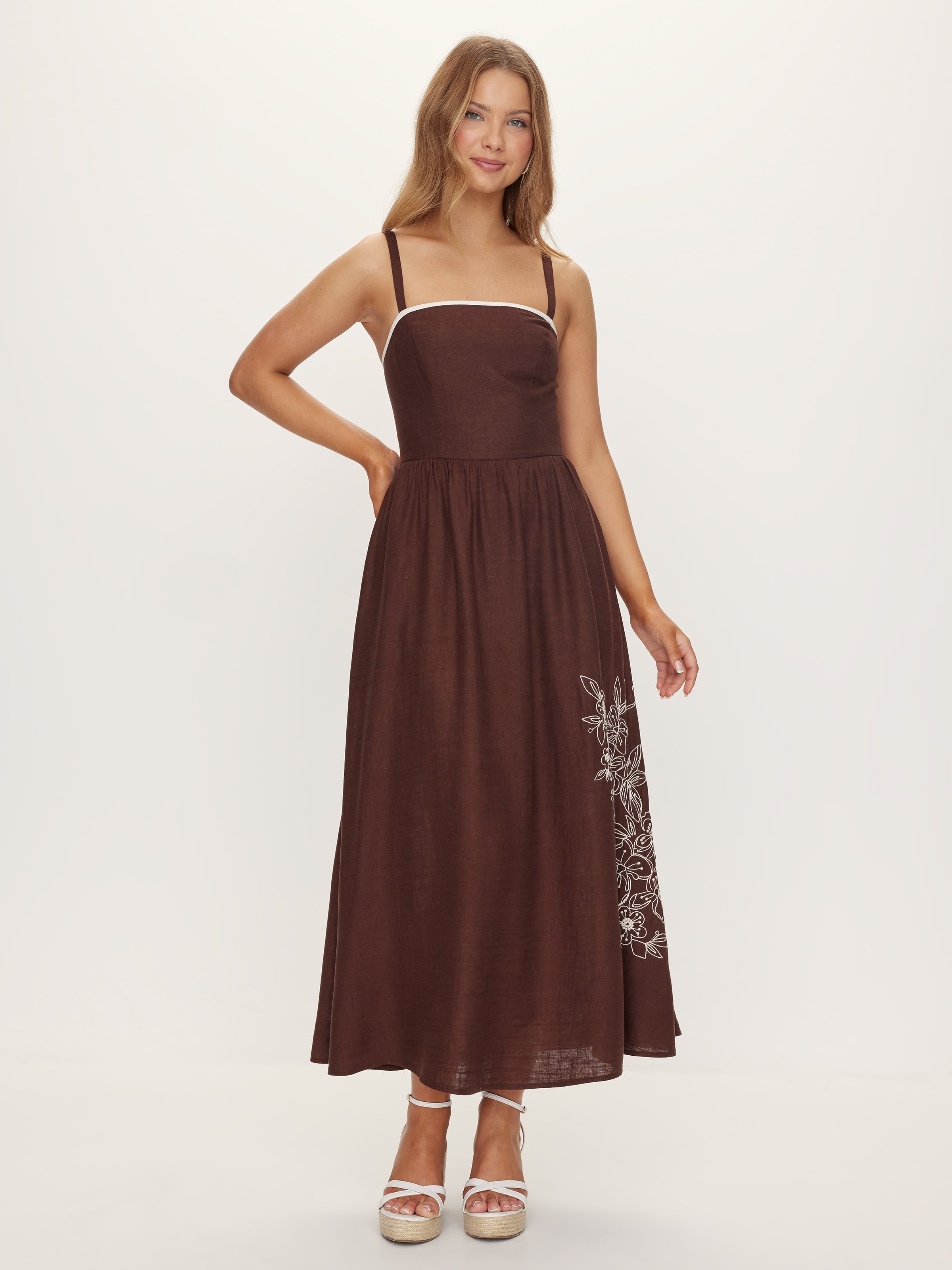 Whitney Sleeveless Midi Dress