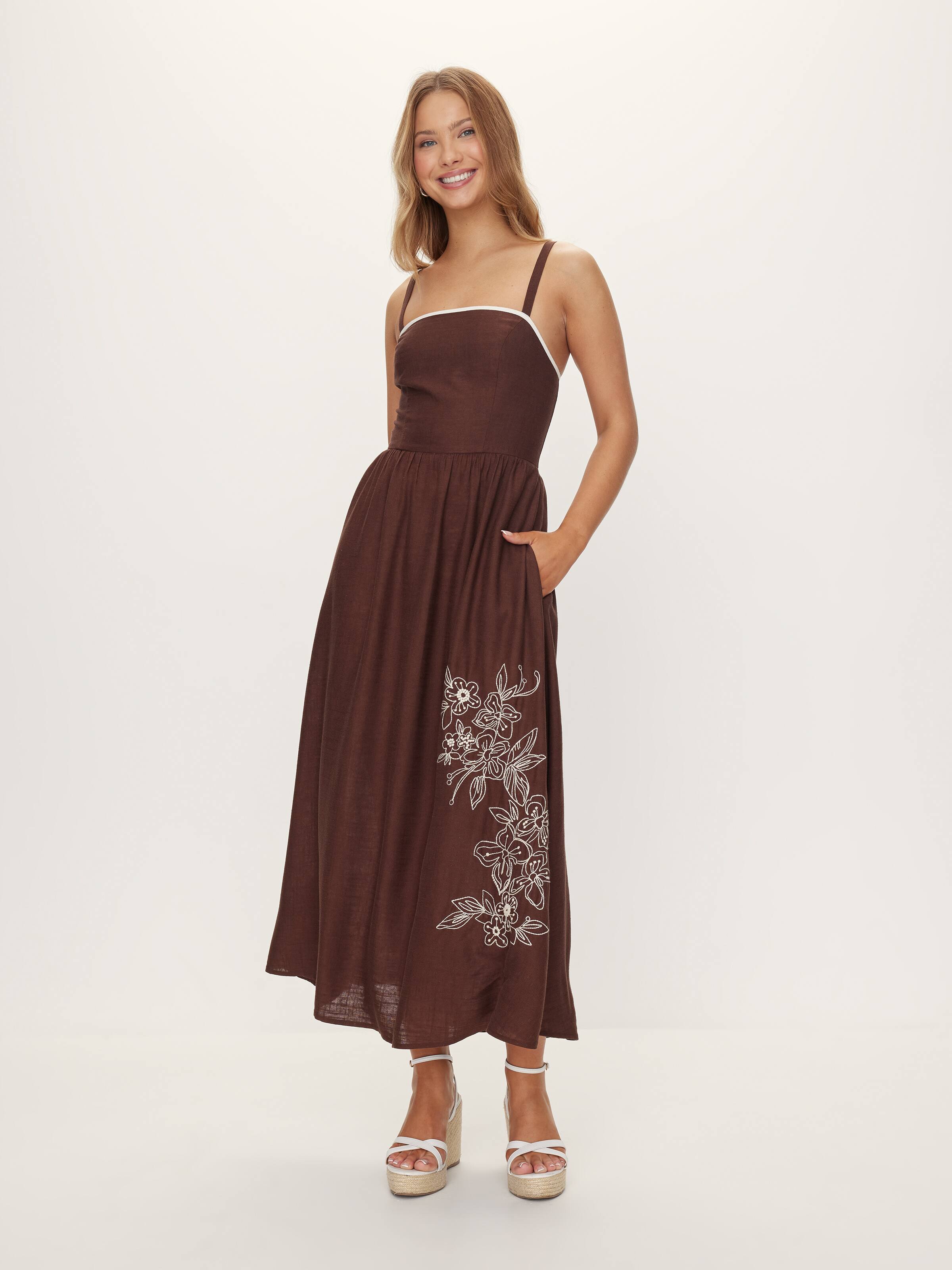 Whitney Sleeveless Midi Dress