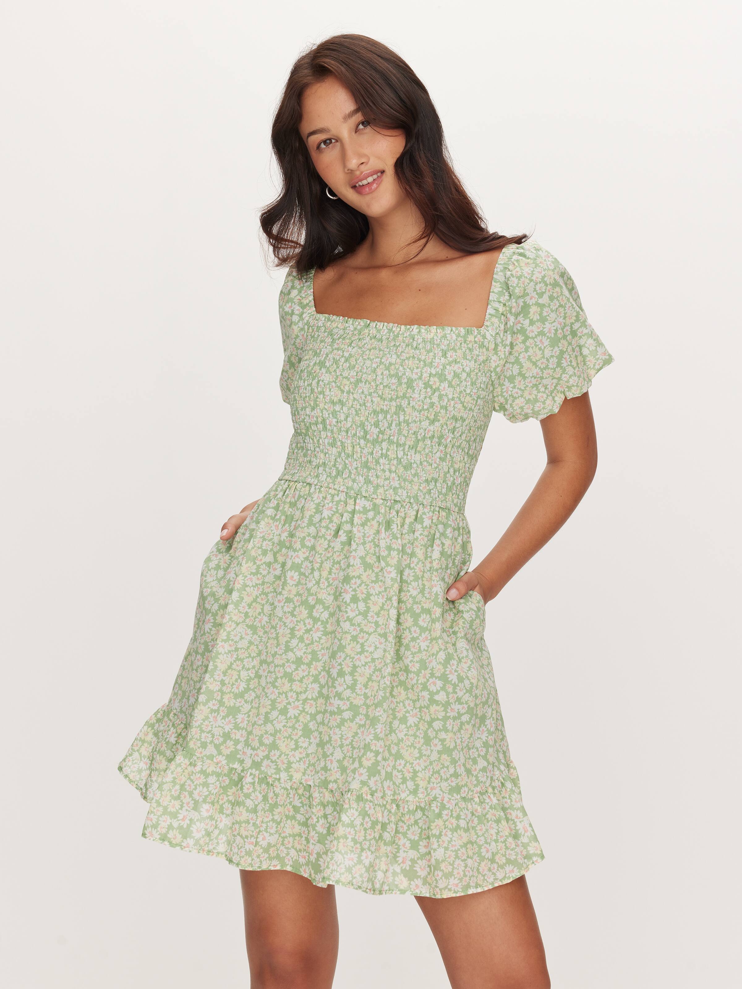 Ali Puff Sleeve Mini Dress