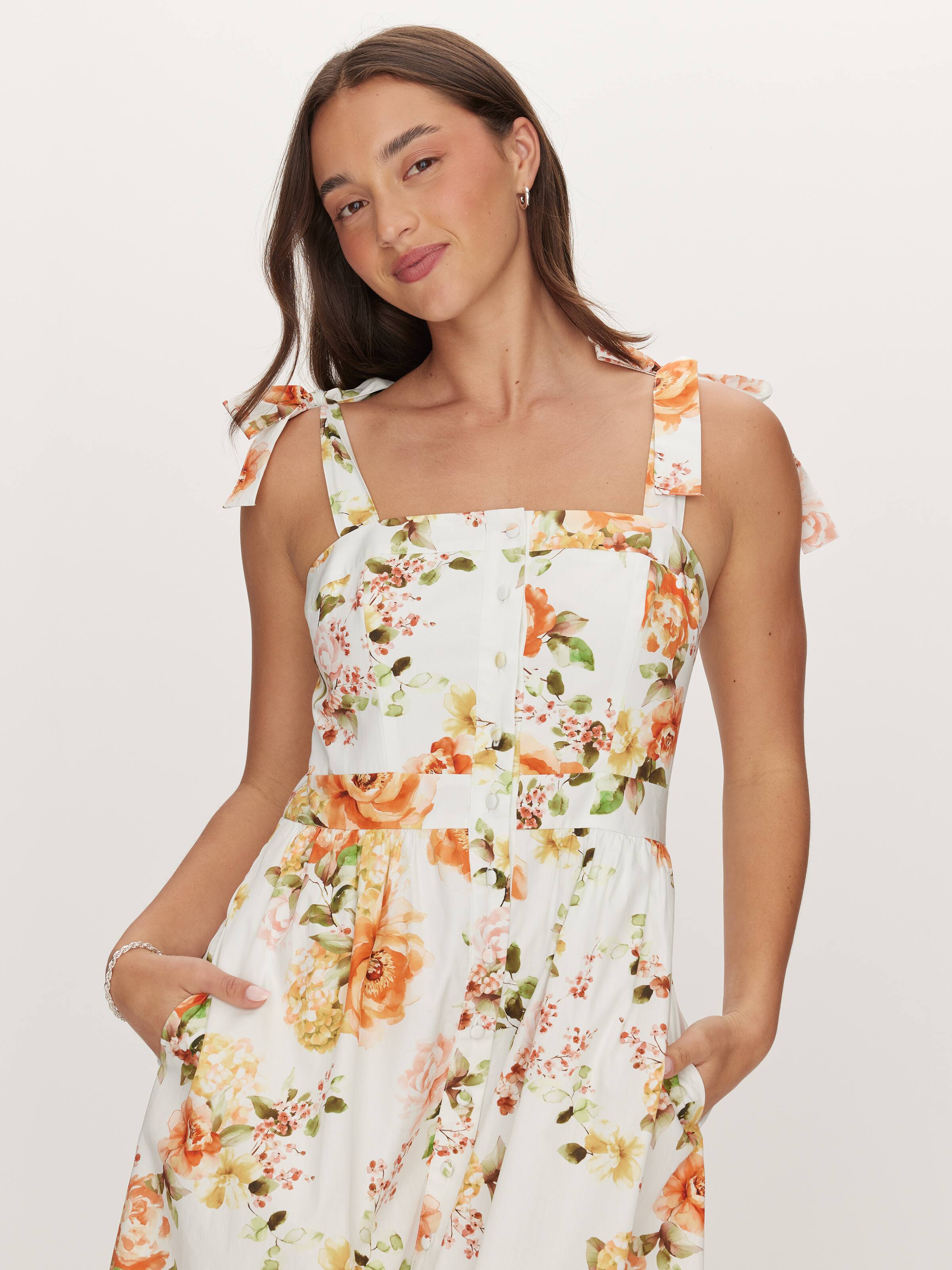 Brita Sleeveless Midi Dress