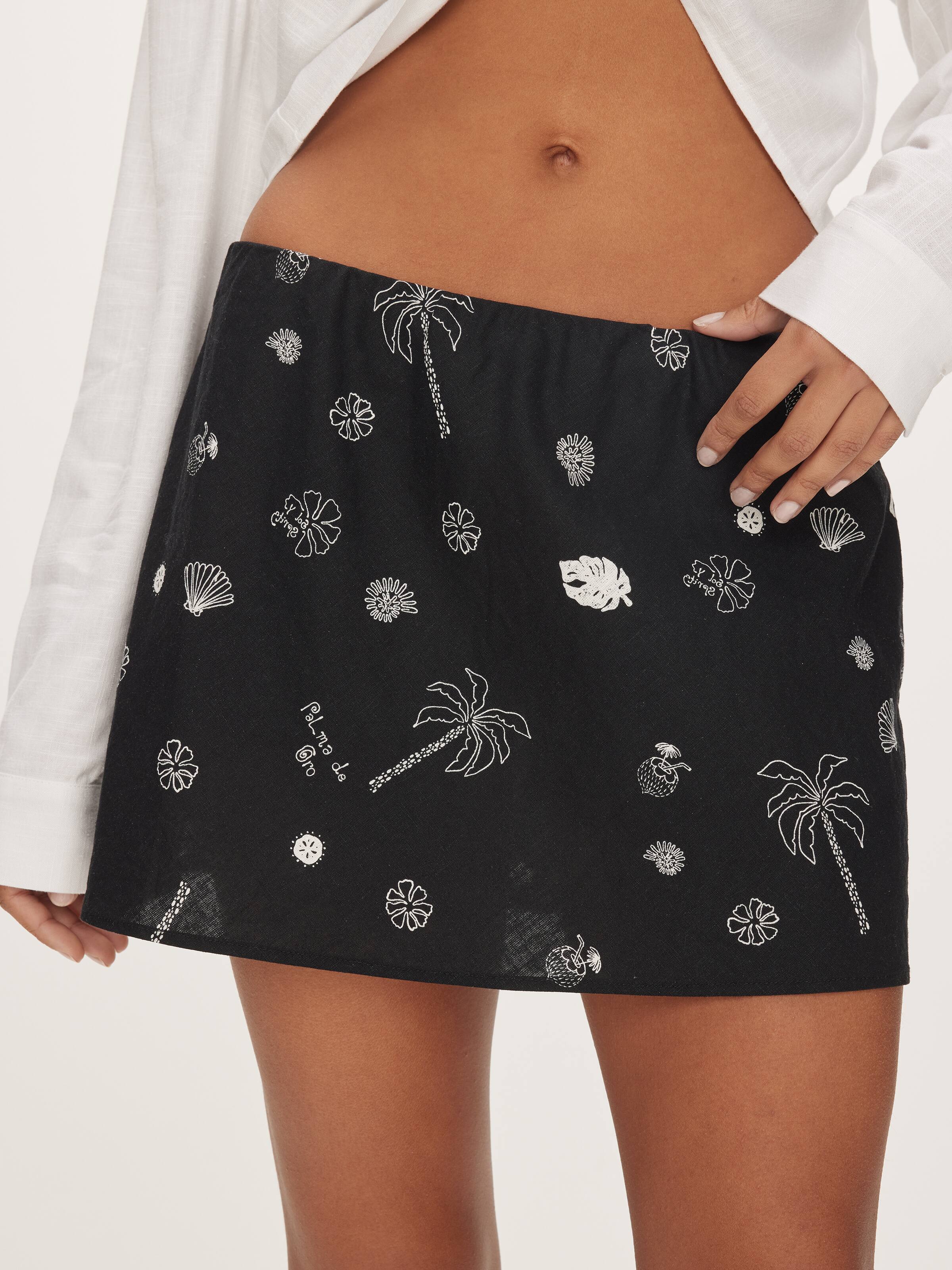 Linen Blend Albany Skort