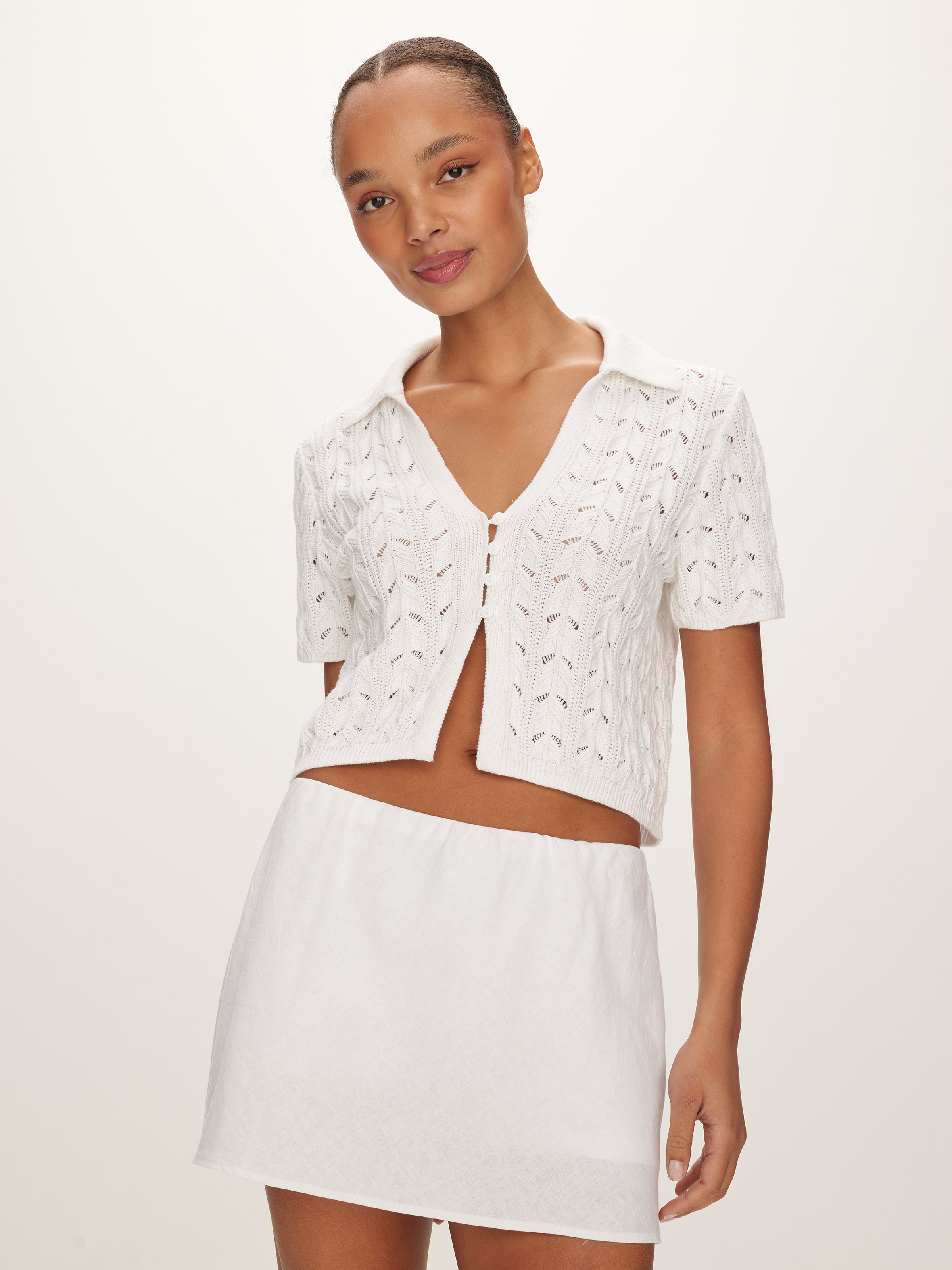 Linen Blend Albany Skort