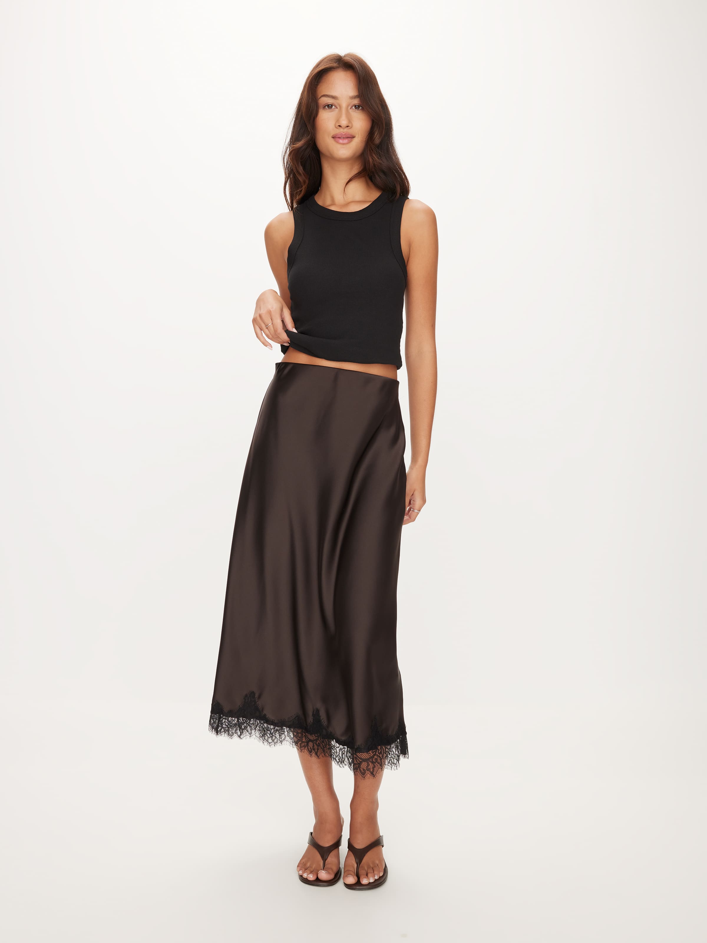 V Lola Lace Trim Skirt (Set)