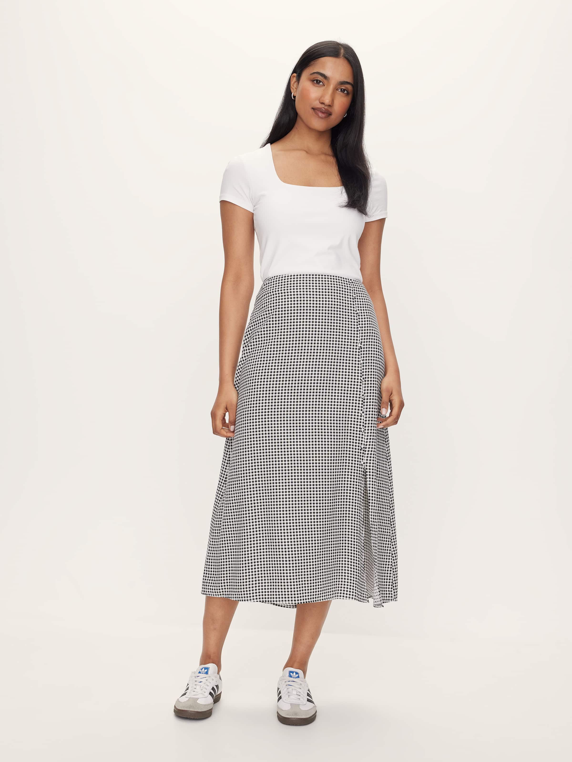 Lina Side Split Midi Skirt