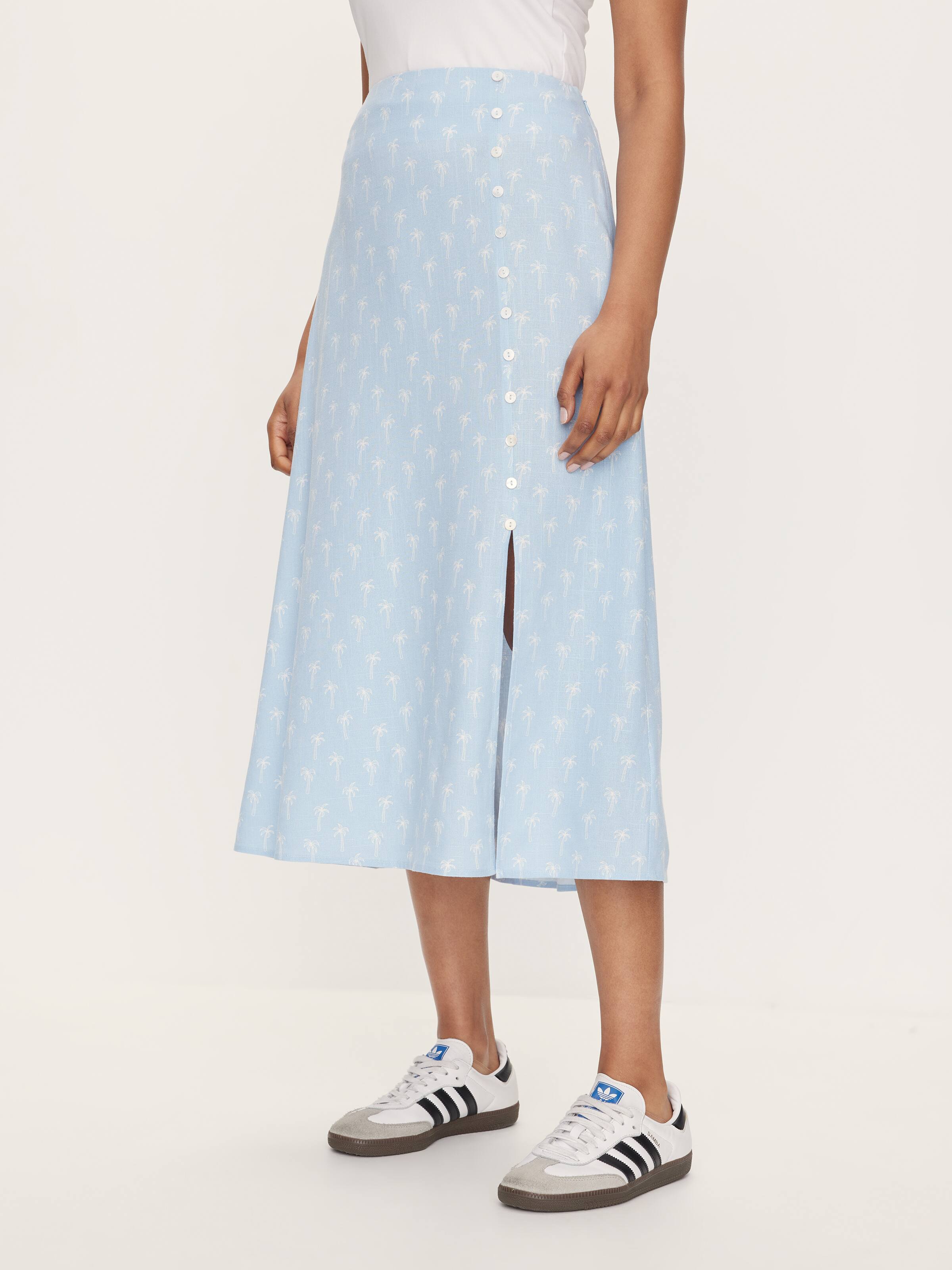 Lina Side Split Midi Skirt