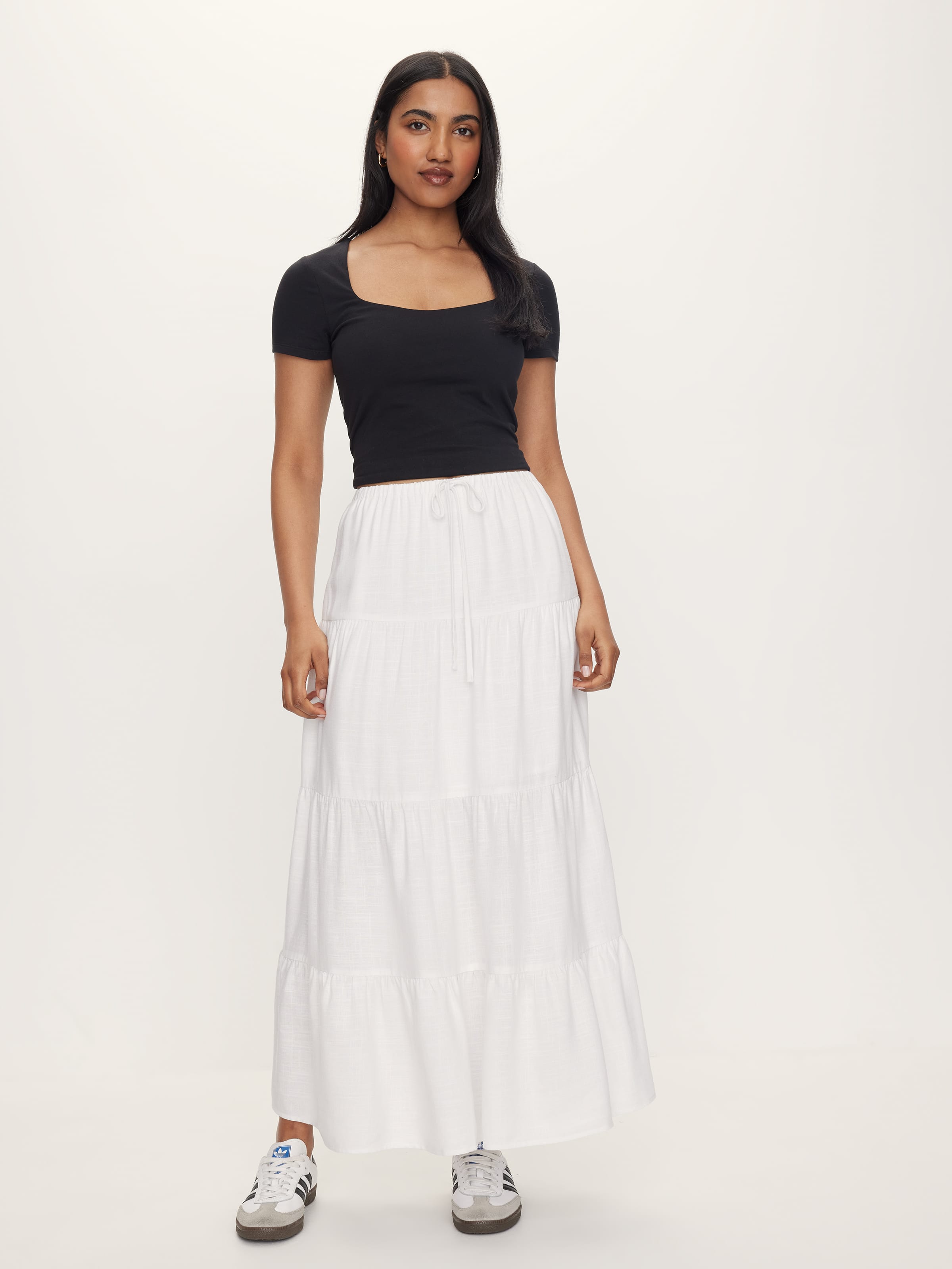 Catalina Tiered Midi Skirt