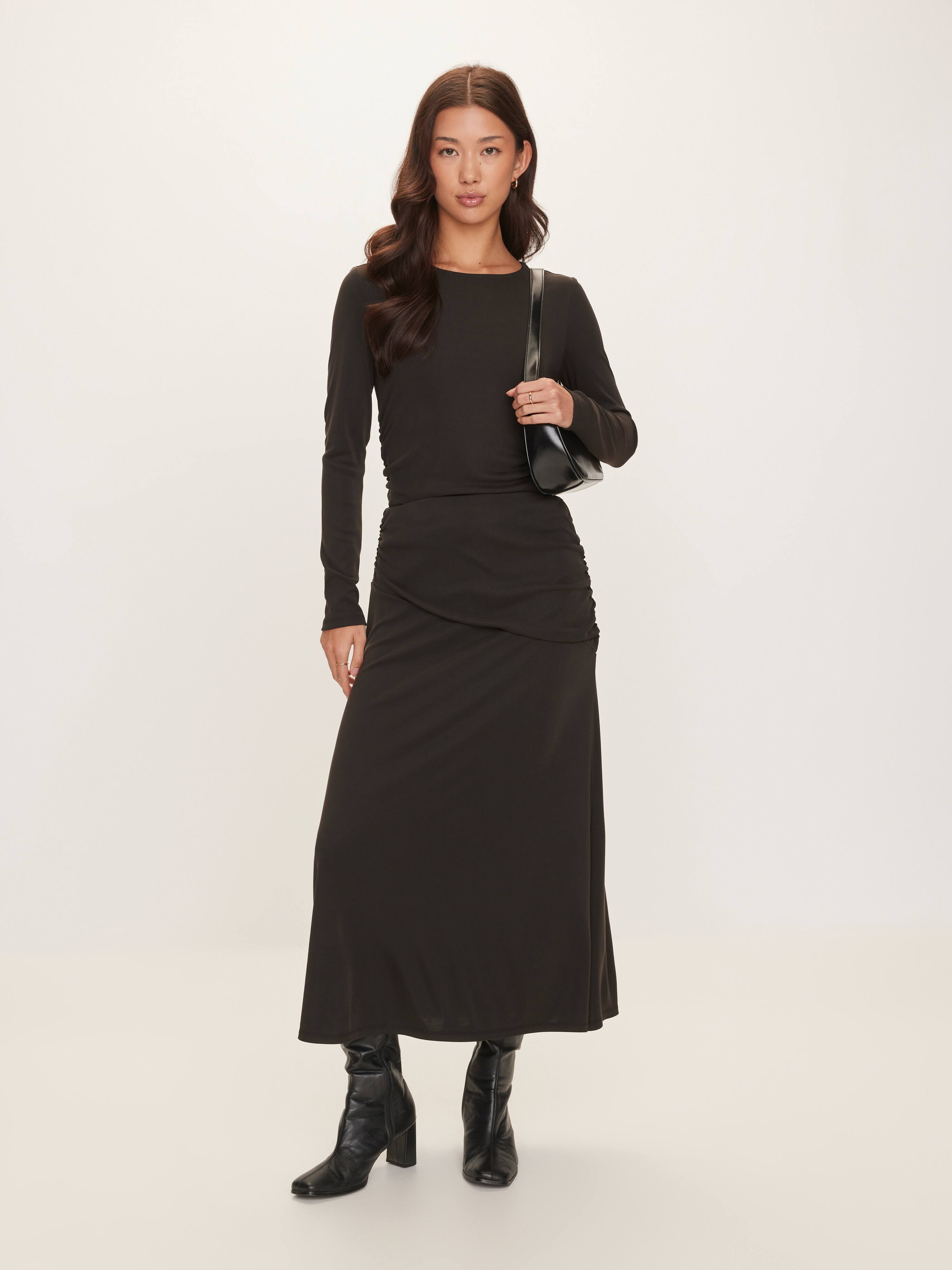 Ruched Jersey Skirt