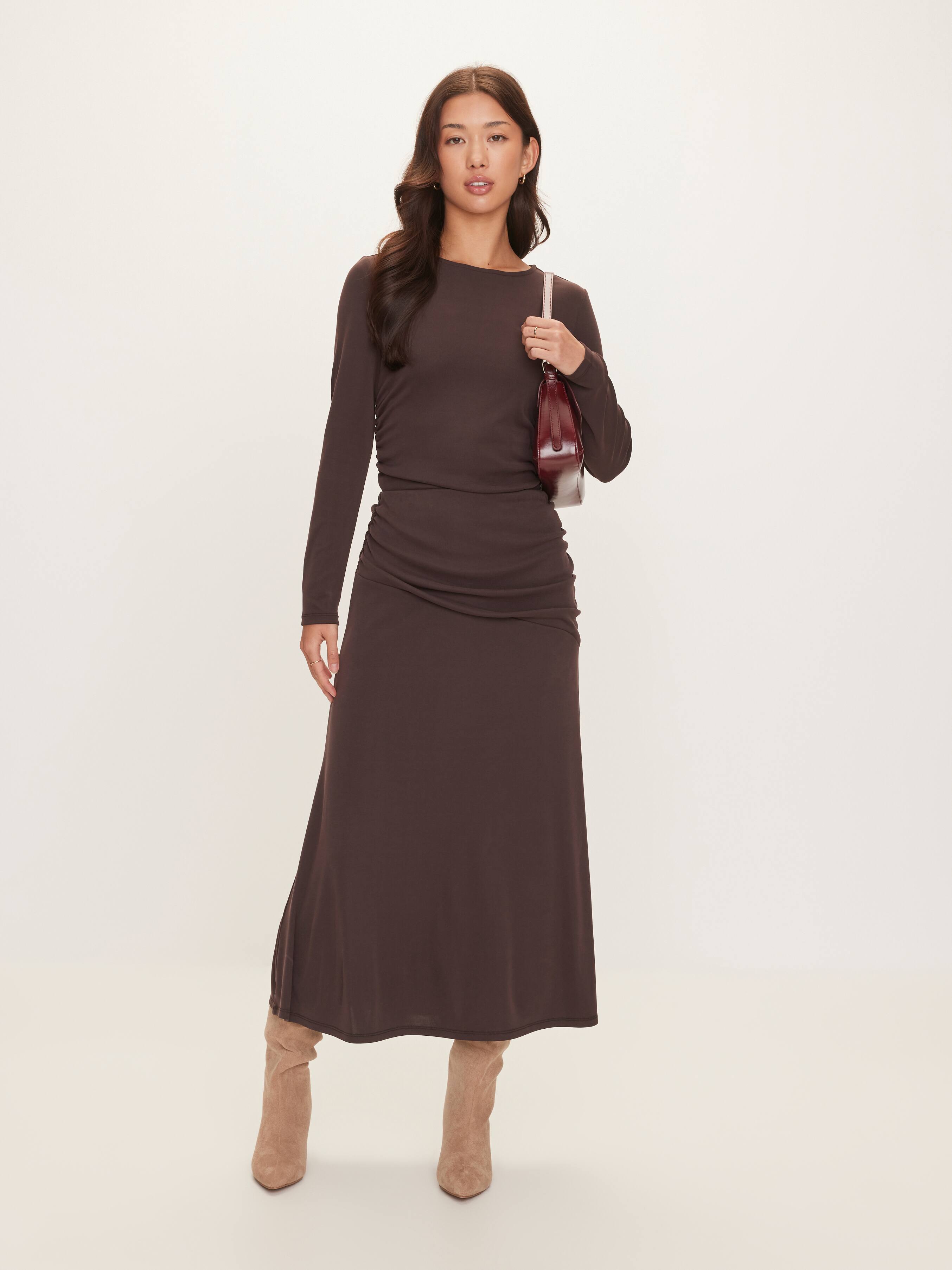 Ruched Jersey Skirt