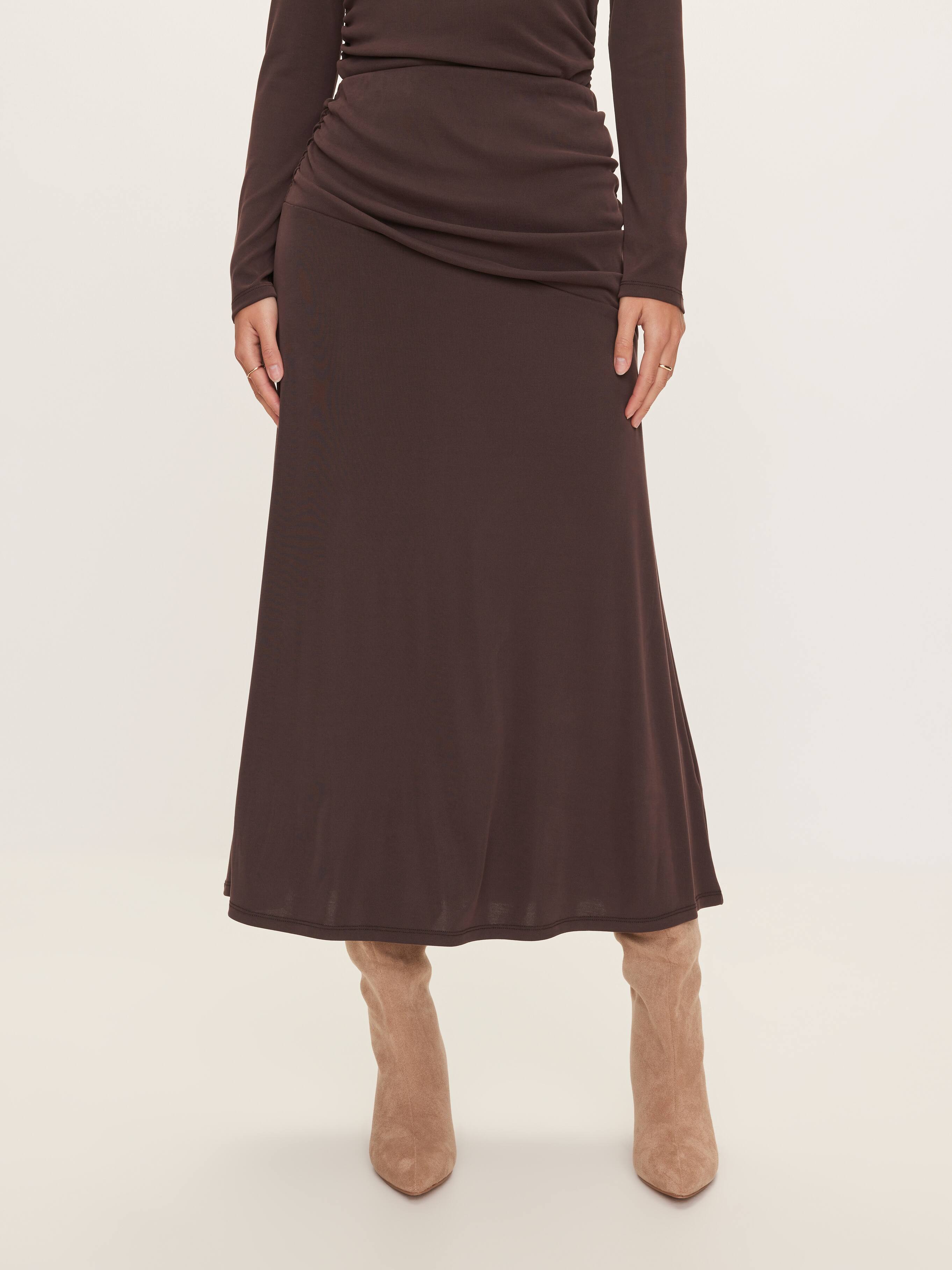 Ruched Jersey Skirt
