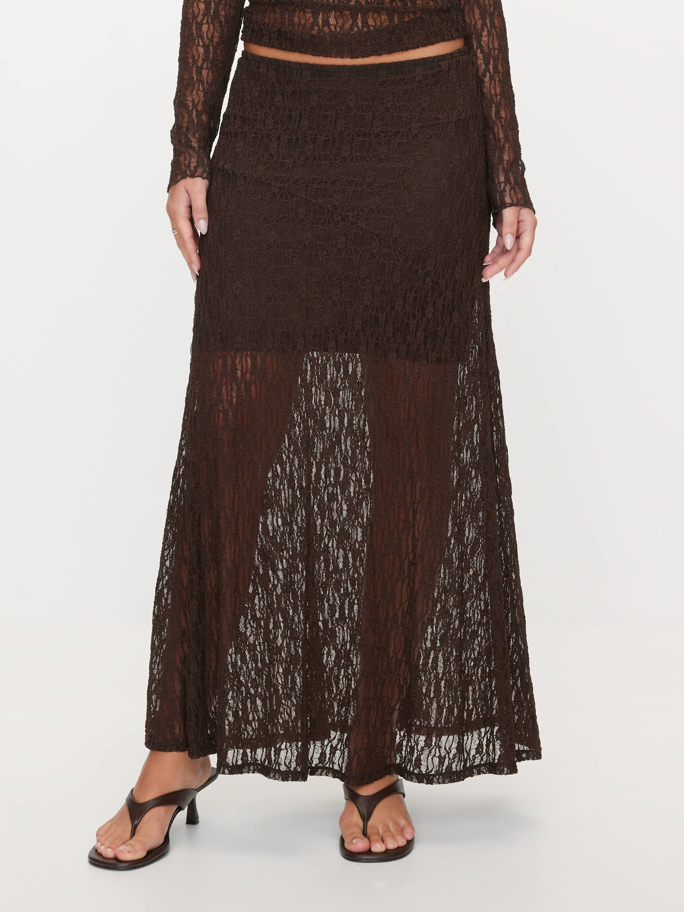 Isla Lace Midi Skirt