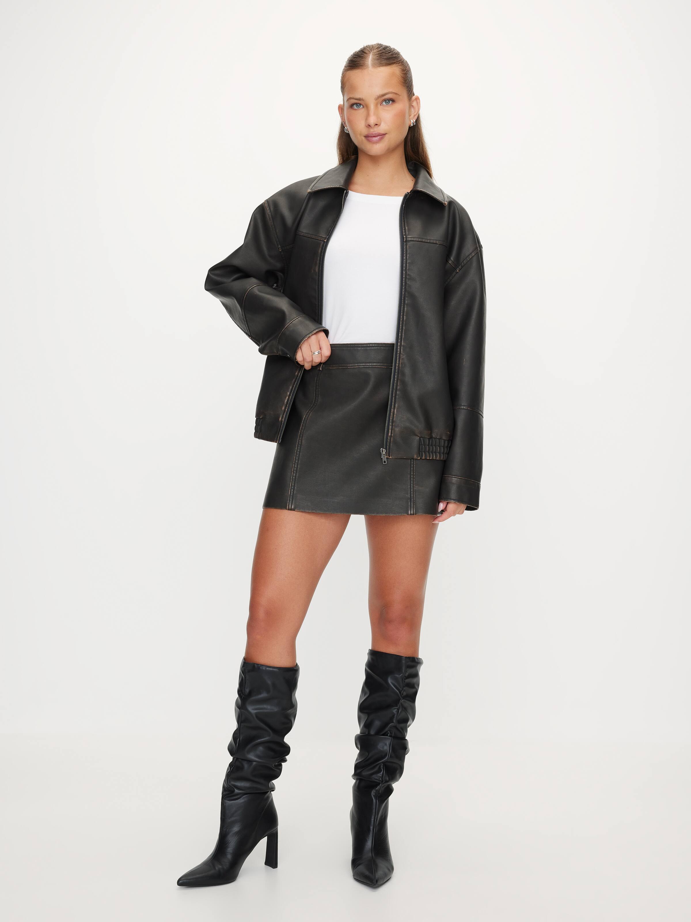 Dallas Pu Mini Skirt