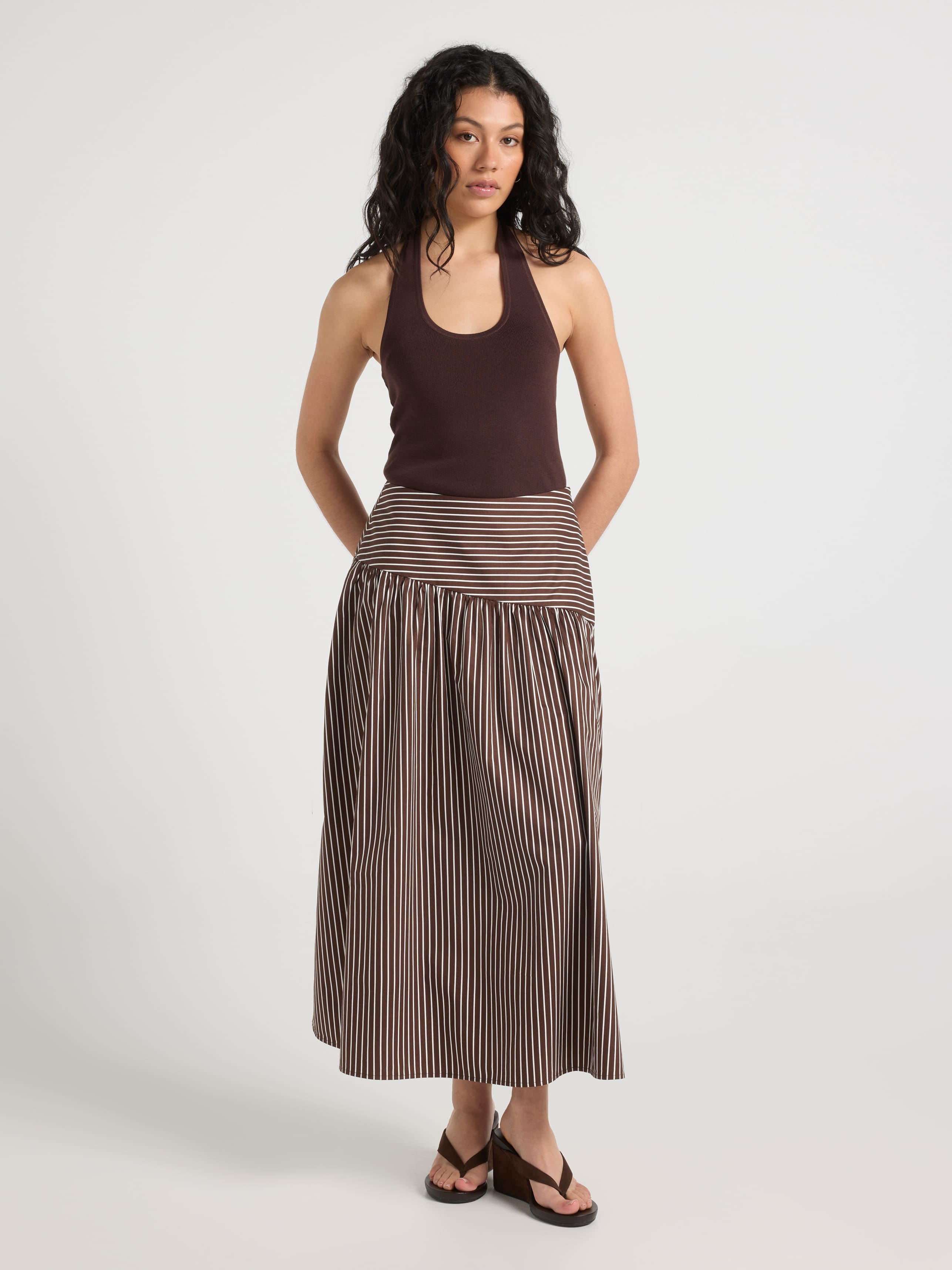 Molly Cotton Midi Skirt