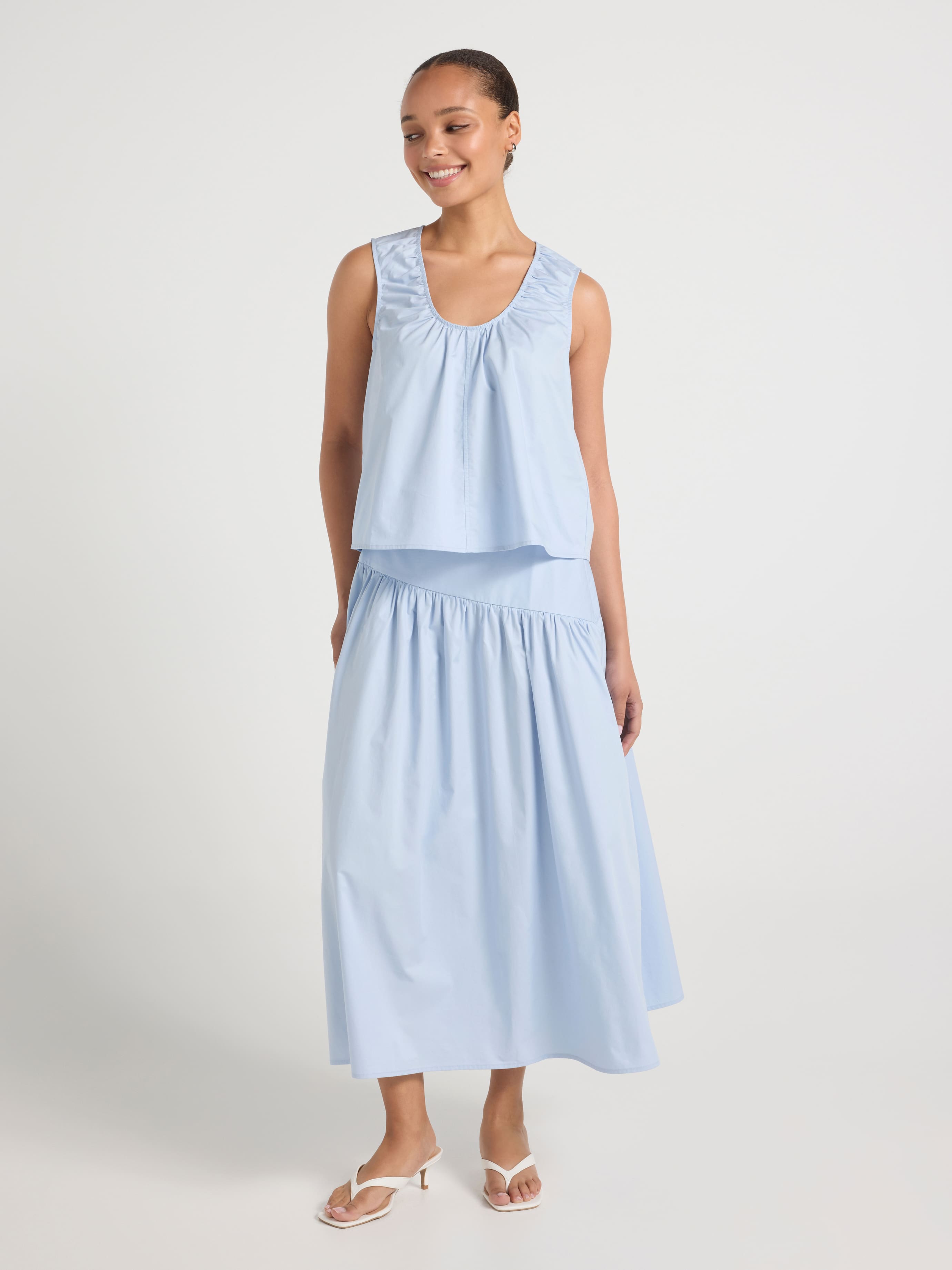 Molly Cotton Midi Skirt