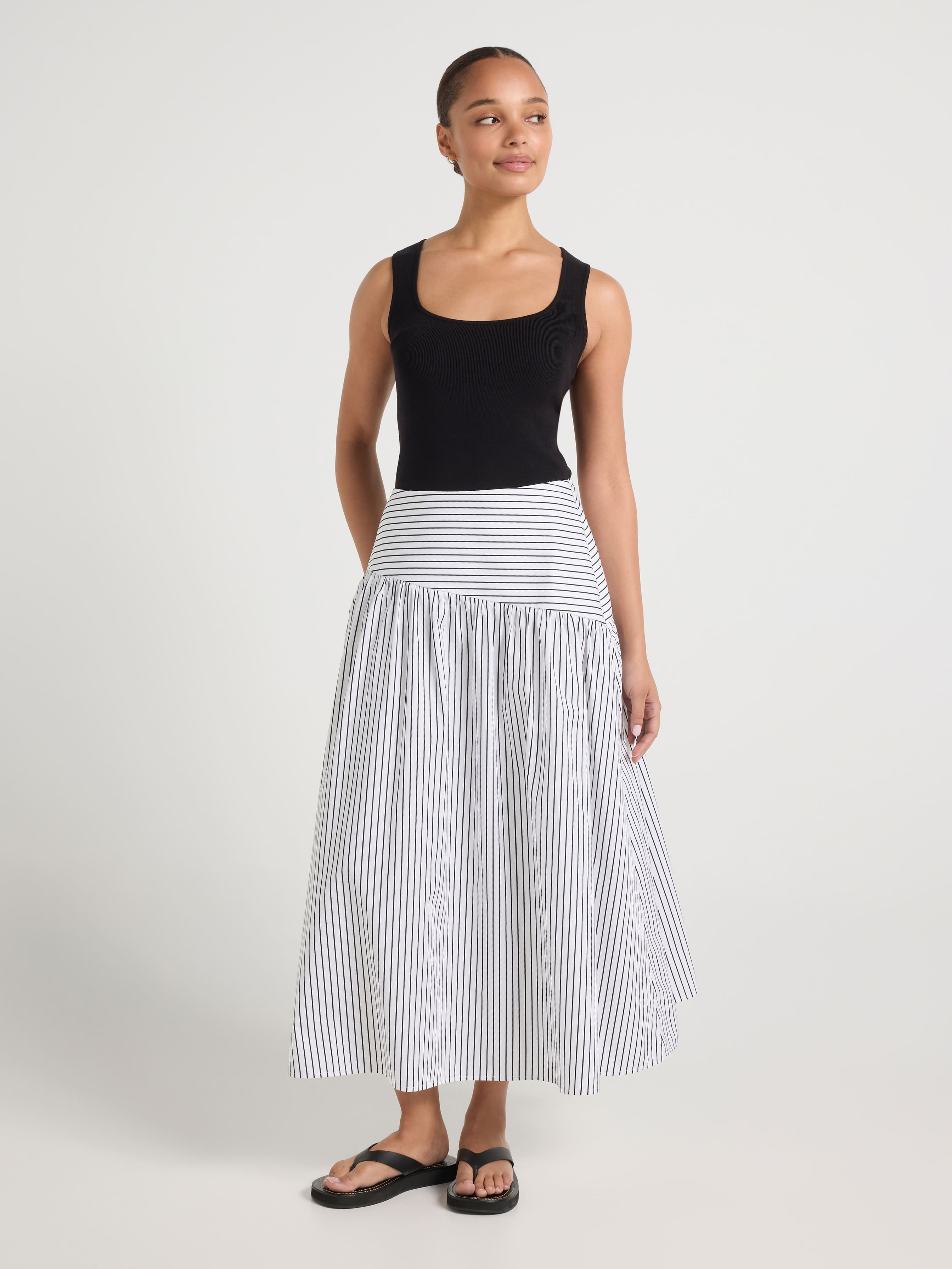 Molly Cotton Midi Skirt