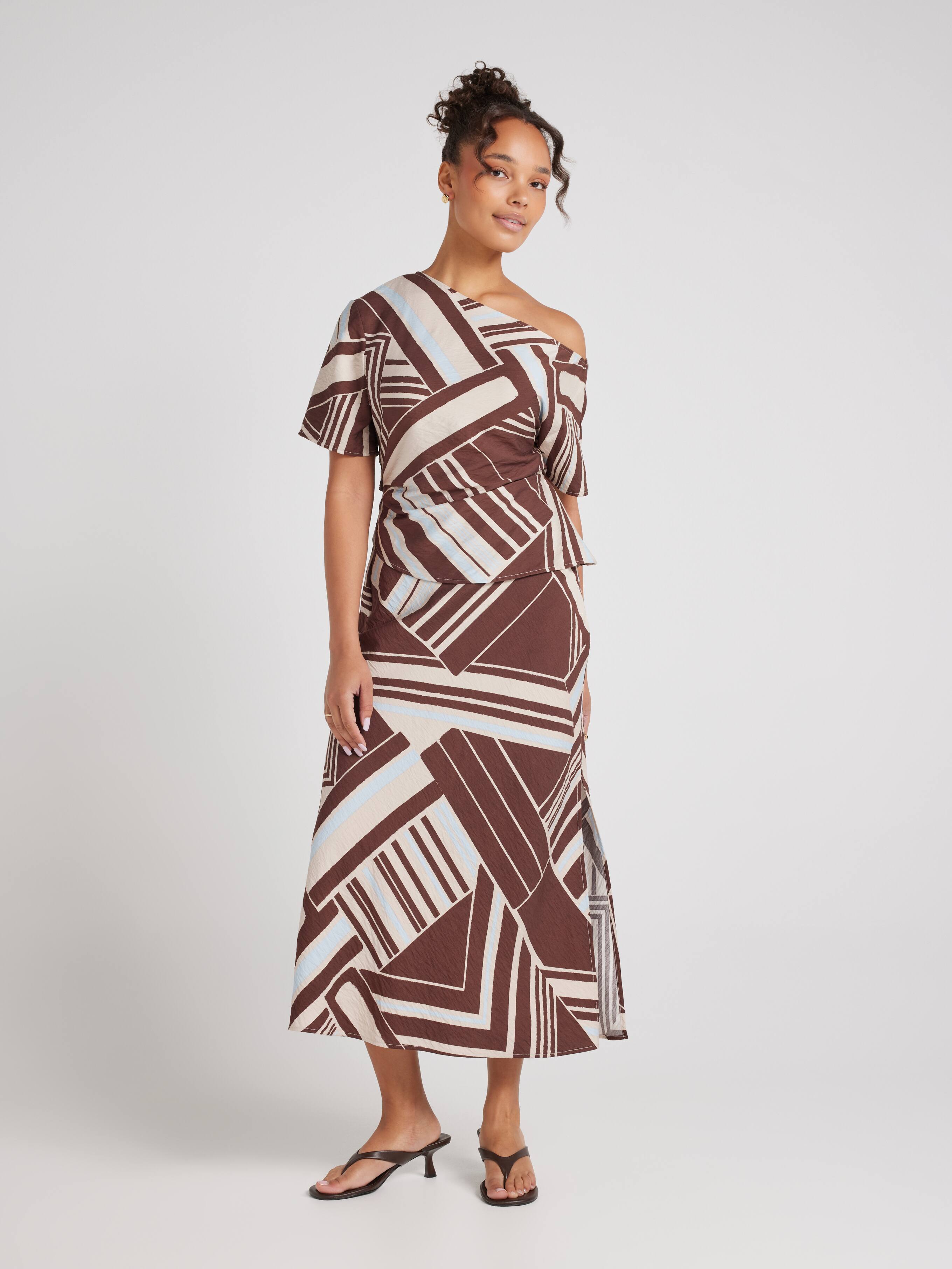 Kim A-Line Midi Skirt