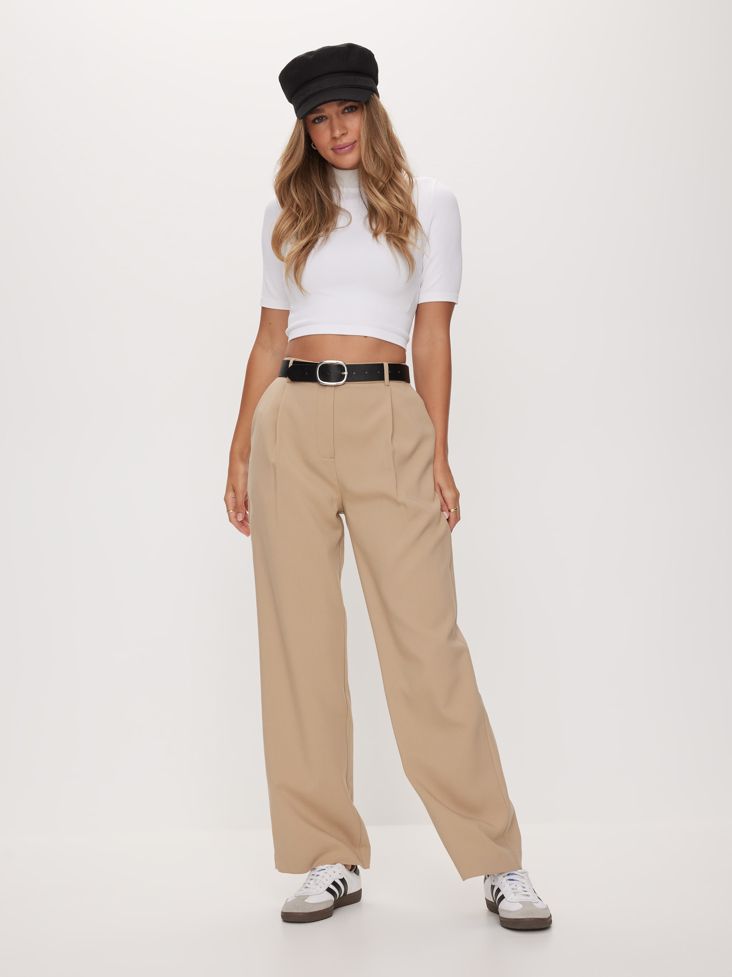 Dark Beige Relaxed Fit Pants for Women, High Waist Pants for Women, Formal  Pants for Women, Office Wear Womens, Business Casual Pants Womens -   Norway