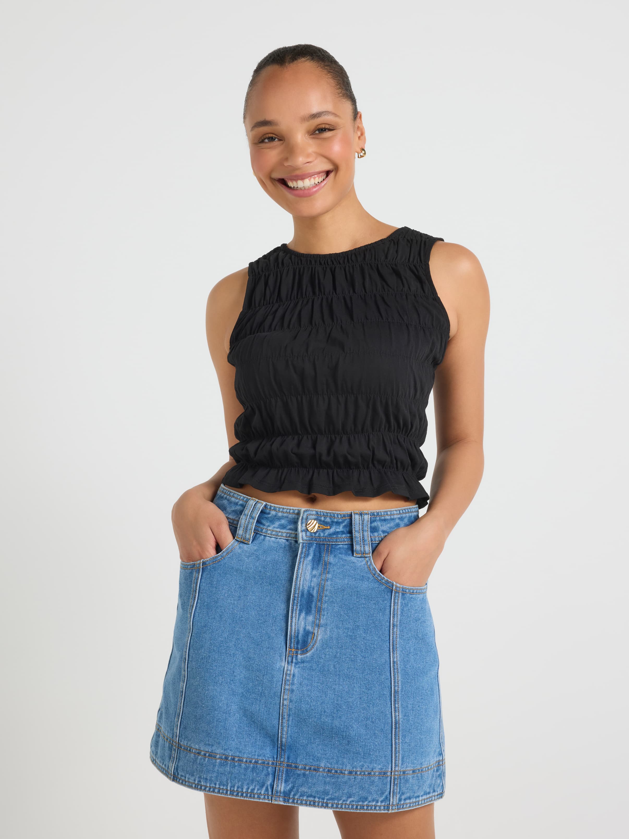 Margot Denim Mini Skirt