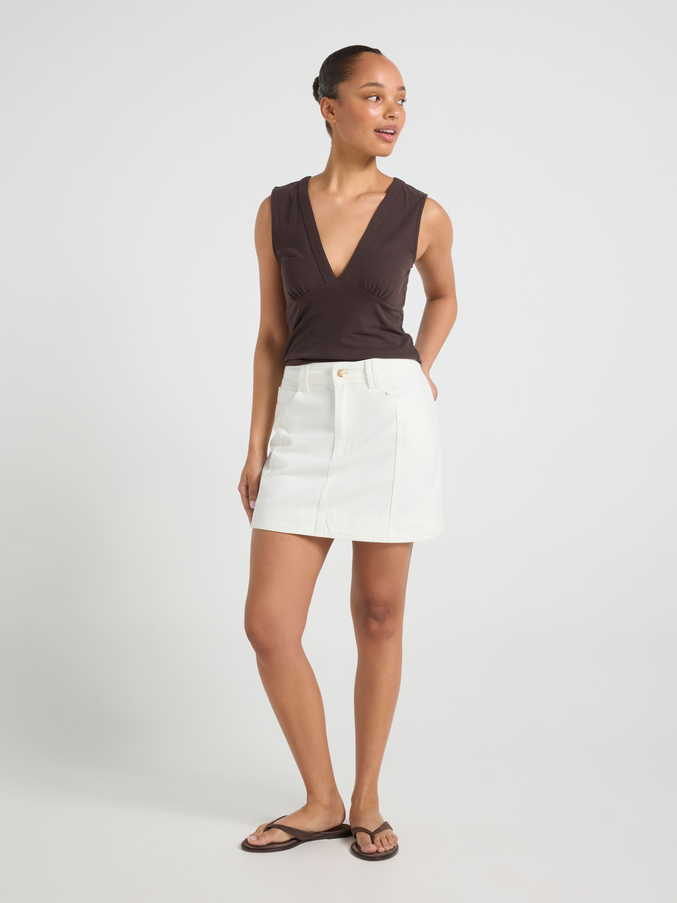 Margot Denim Mini Skirt