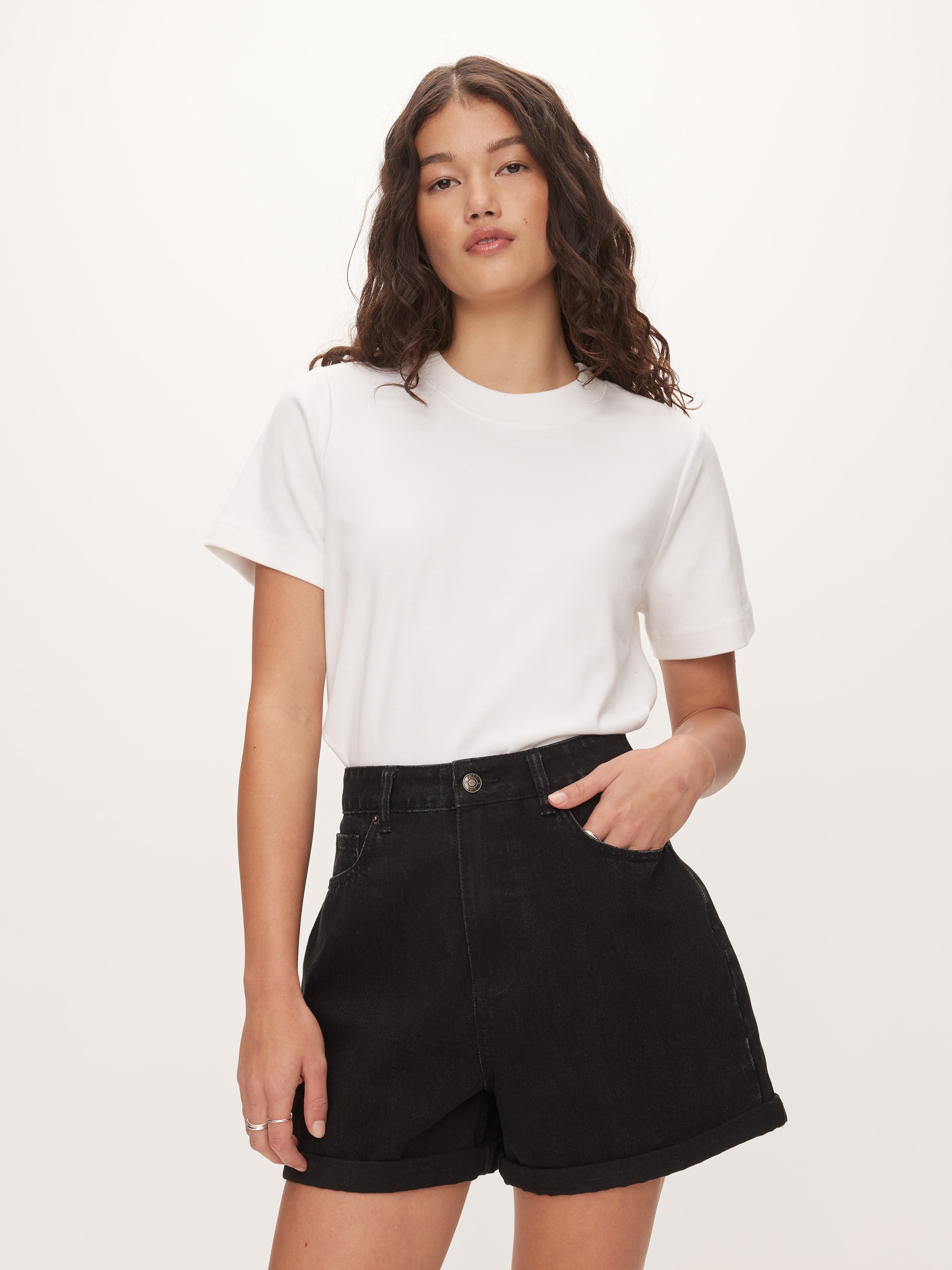 Olivia Mom Denim Short
