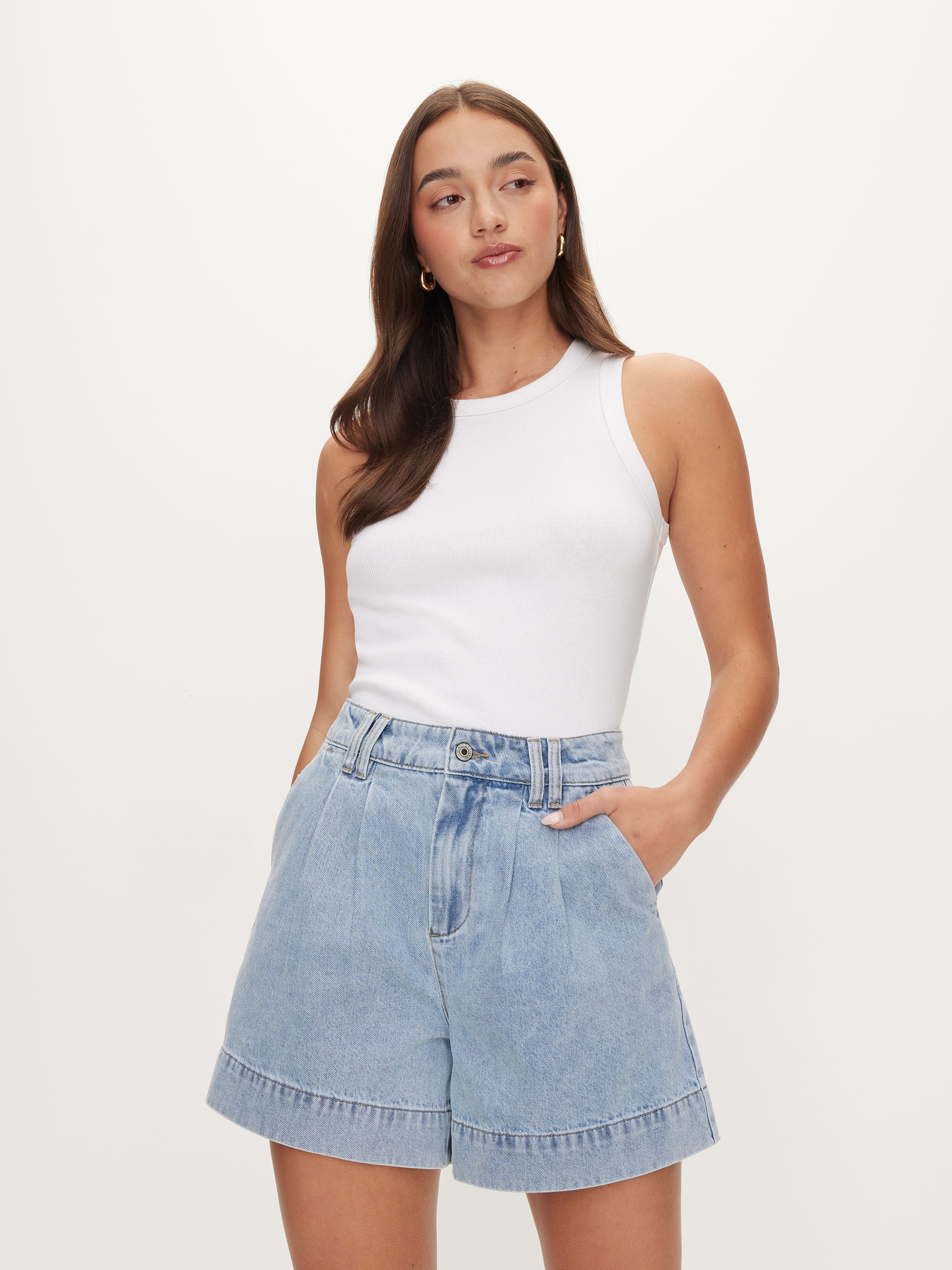 Gracie Pleat Front Short