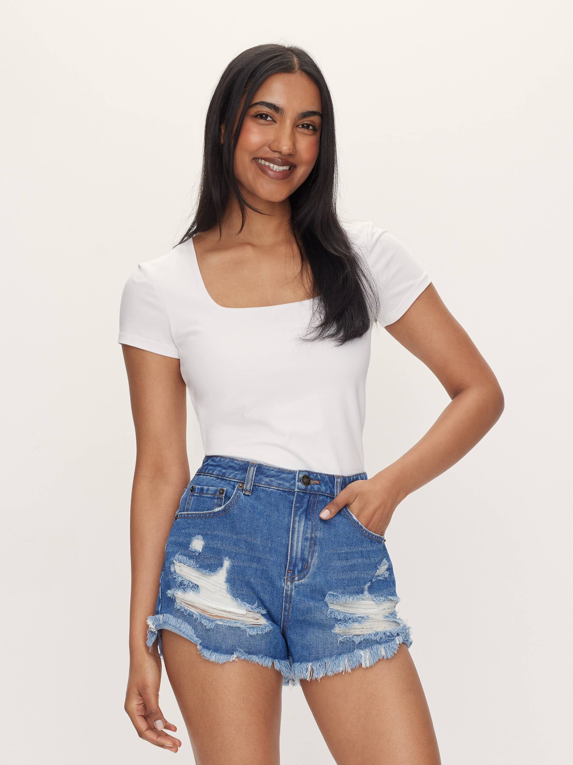 Tate Denim Short