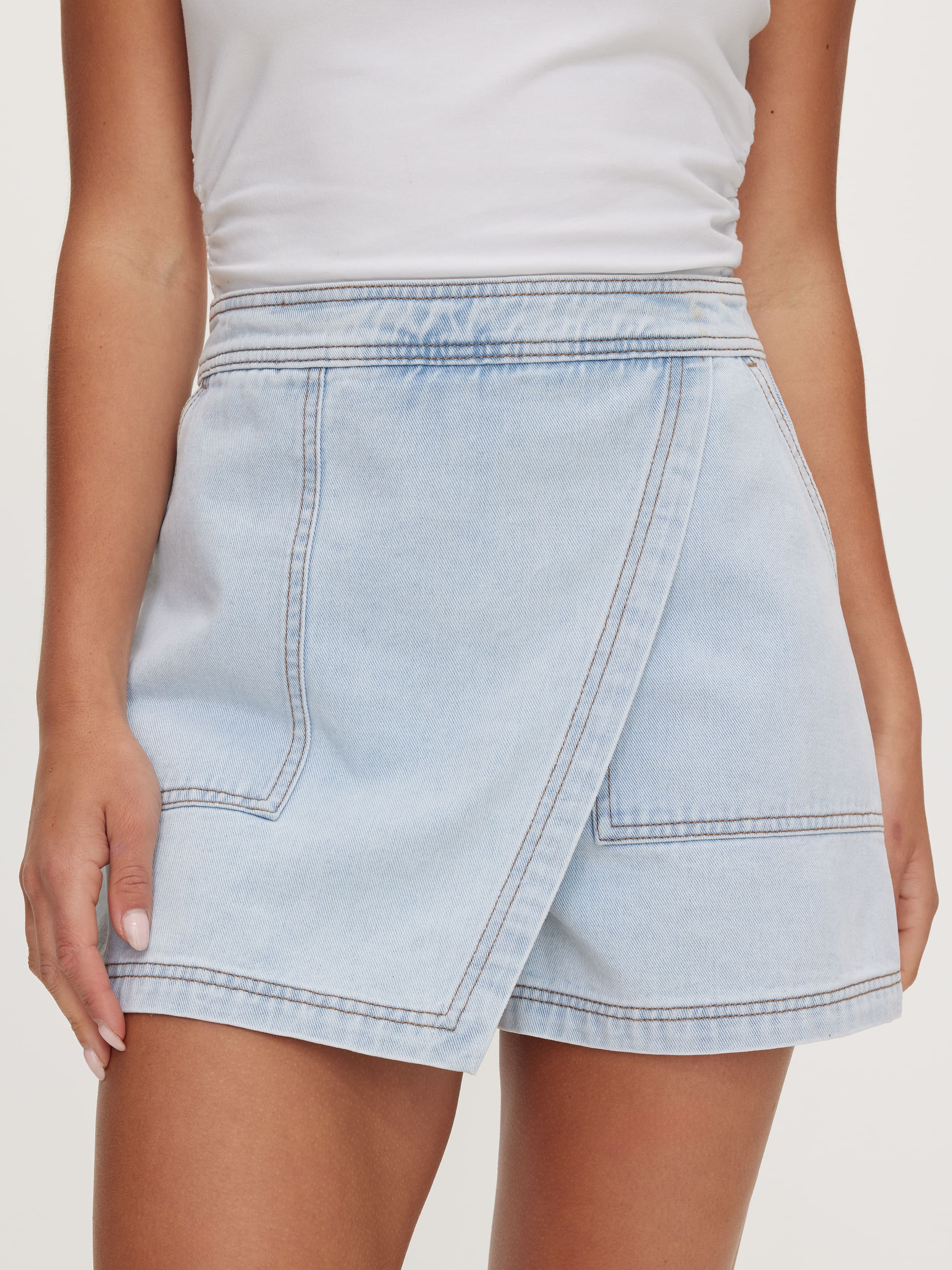 Alina Denim Skort