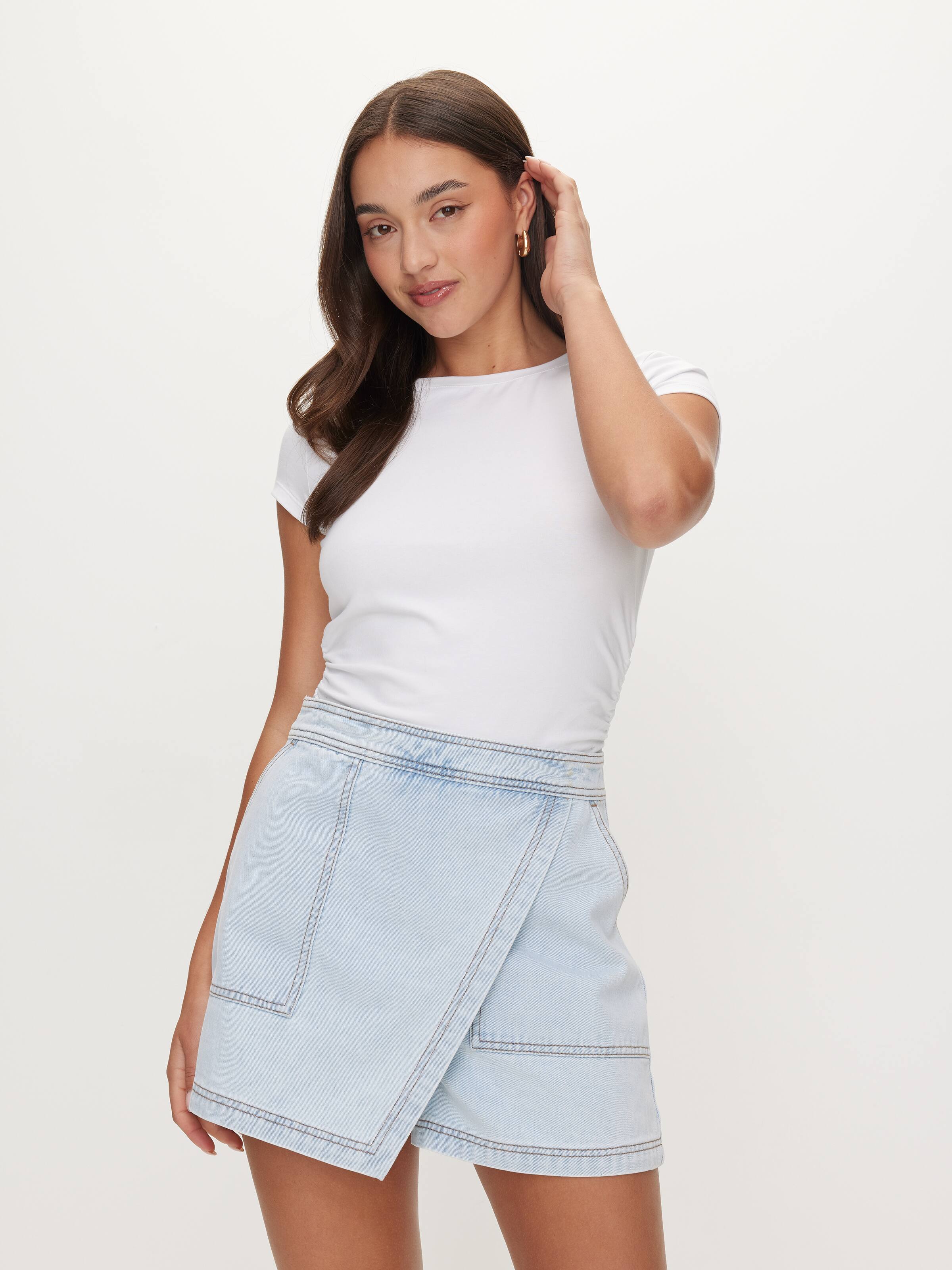 Alina Denim Skort