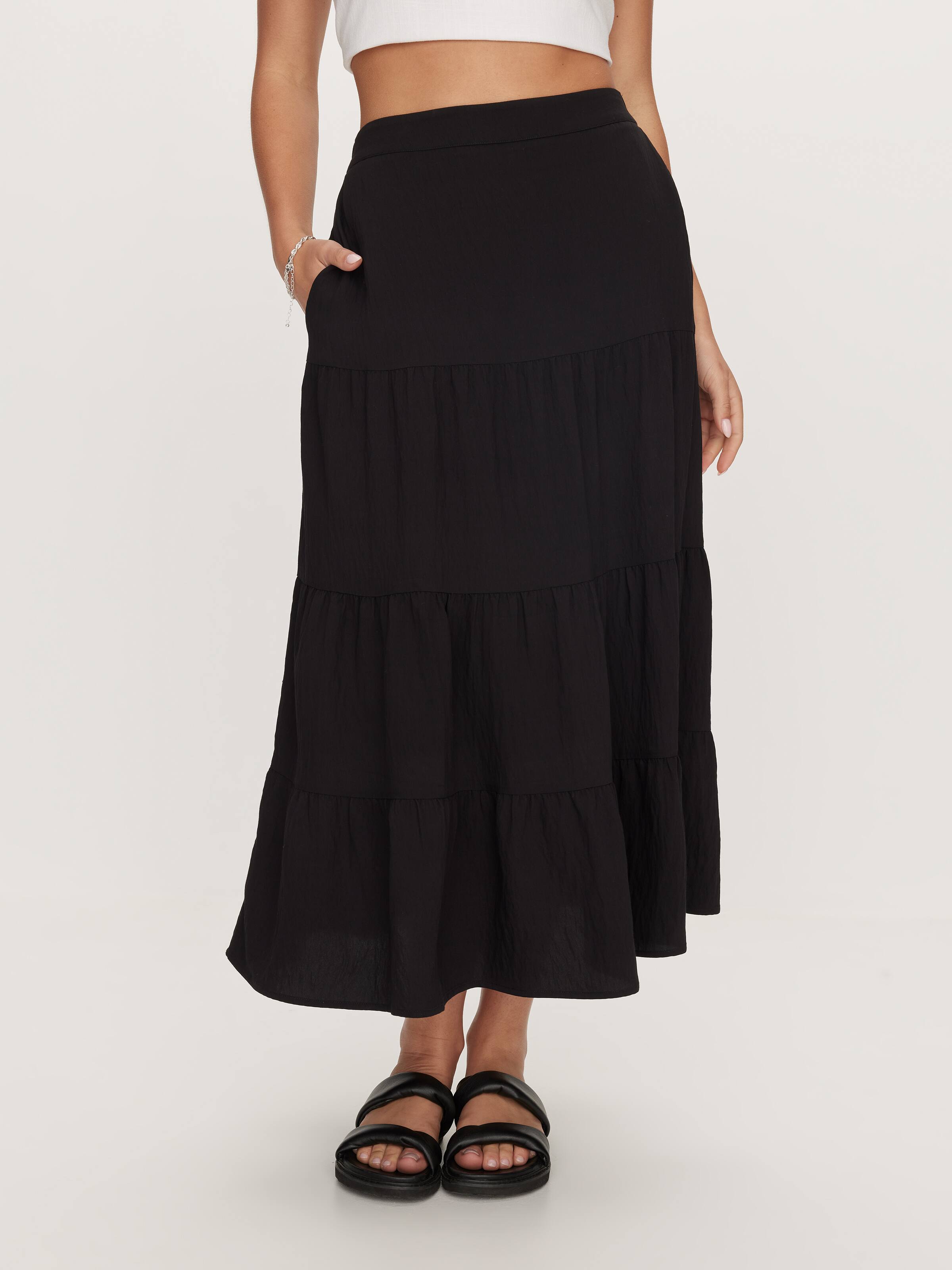 Harriet Textured Midi Skirt