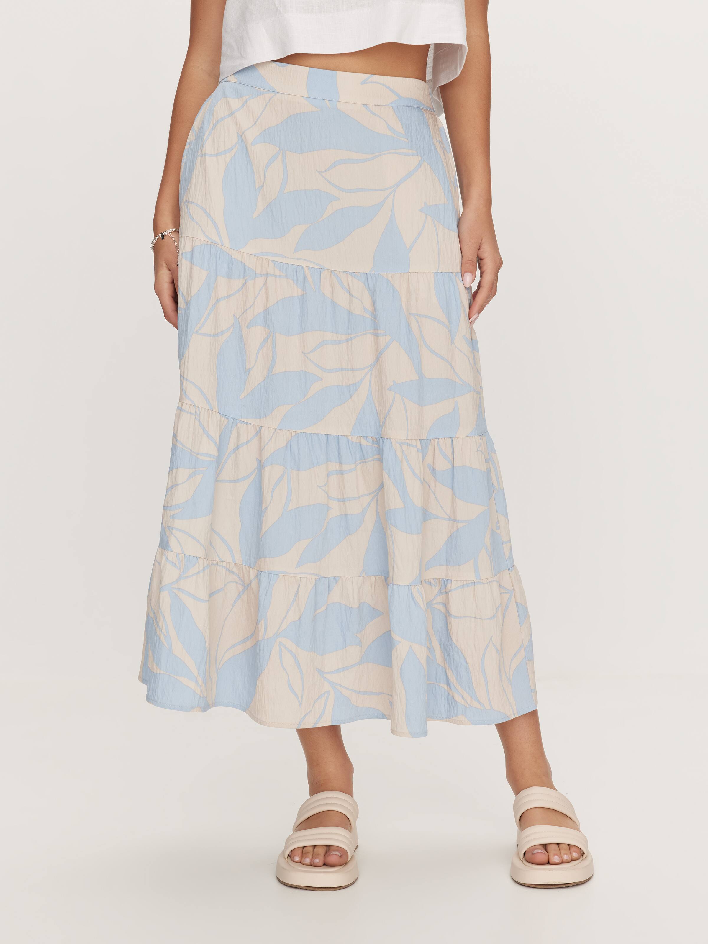 Harriet Textured Midi Skirt