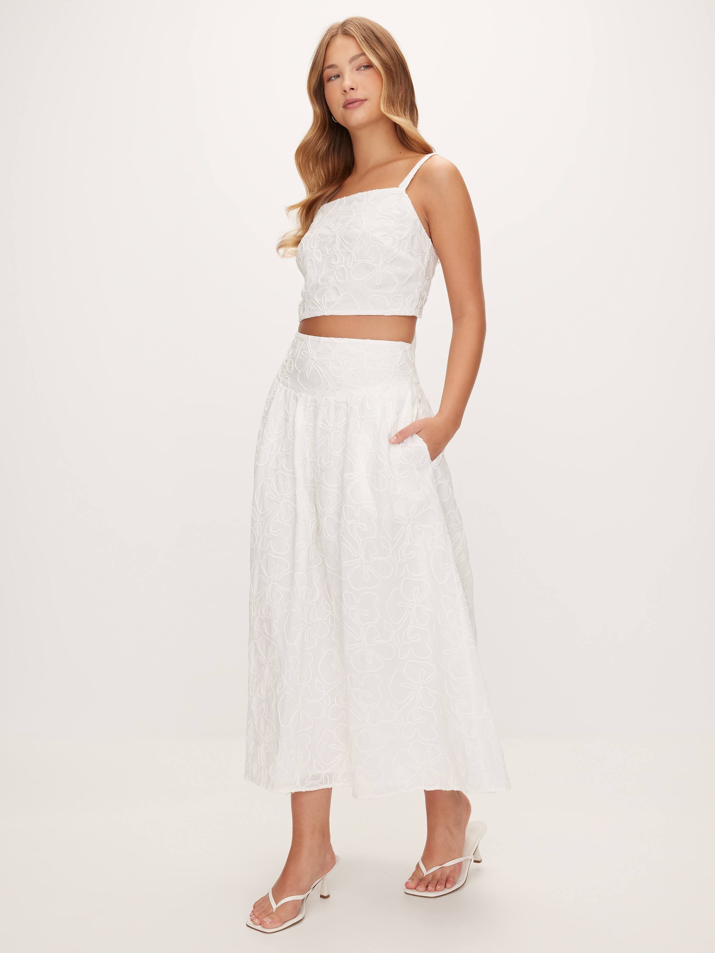 Freya Embroidered Midi
