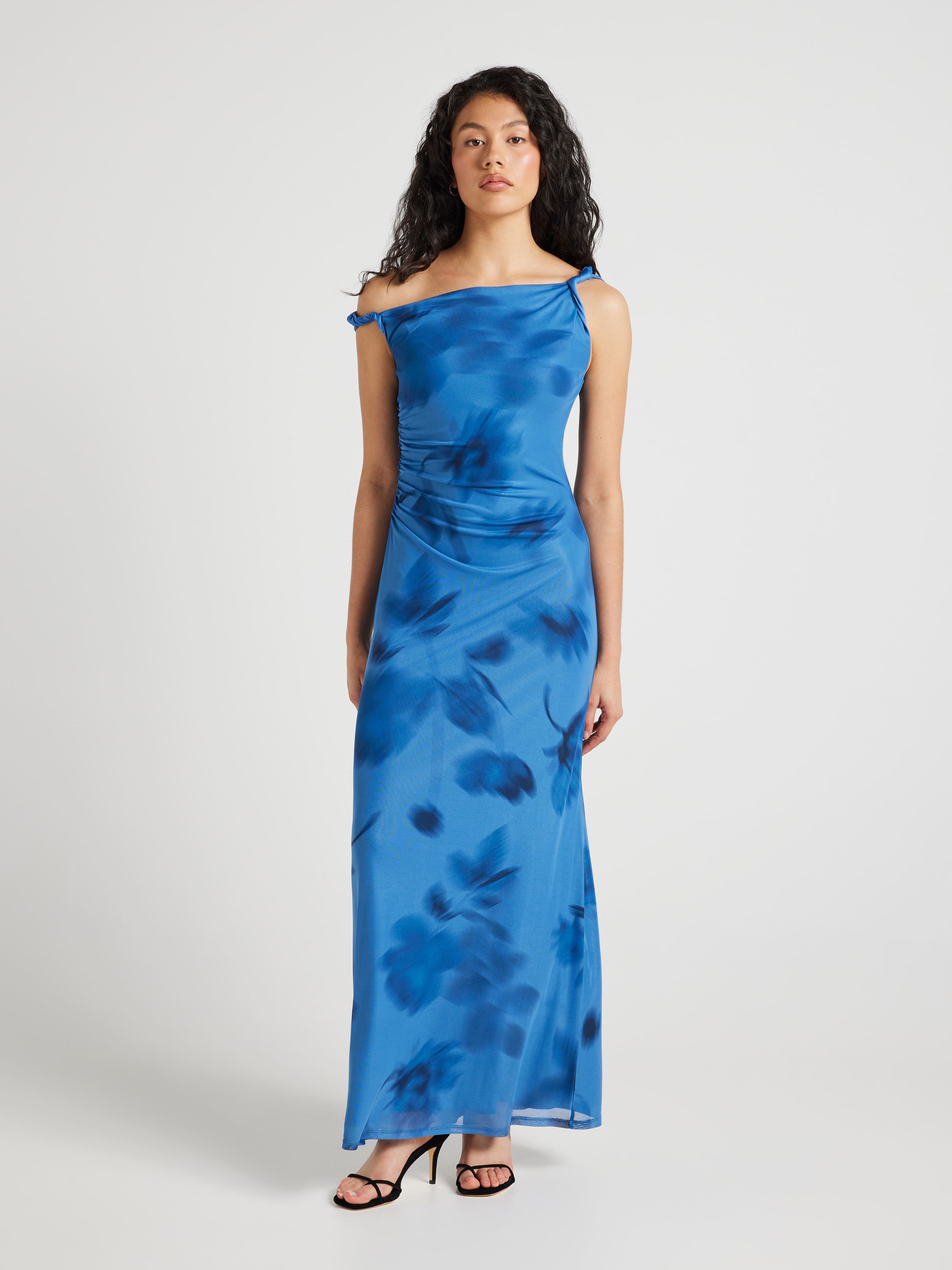 So Aylani Mesh Maxi Dress