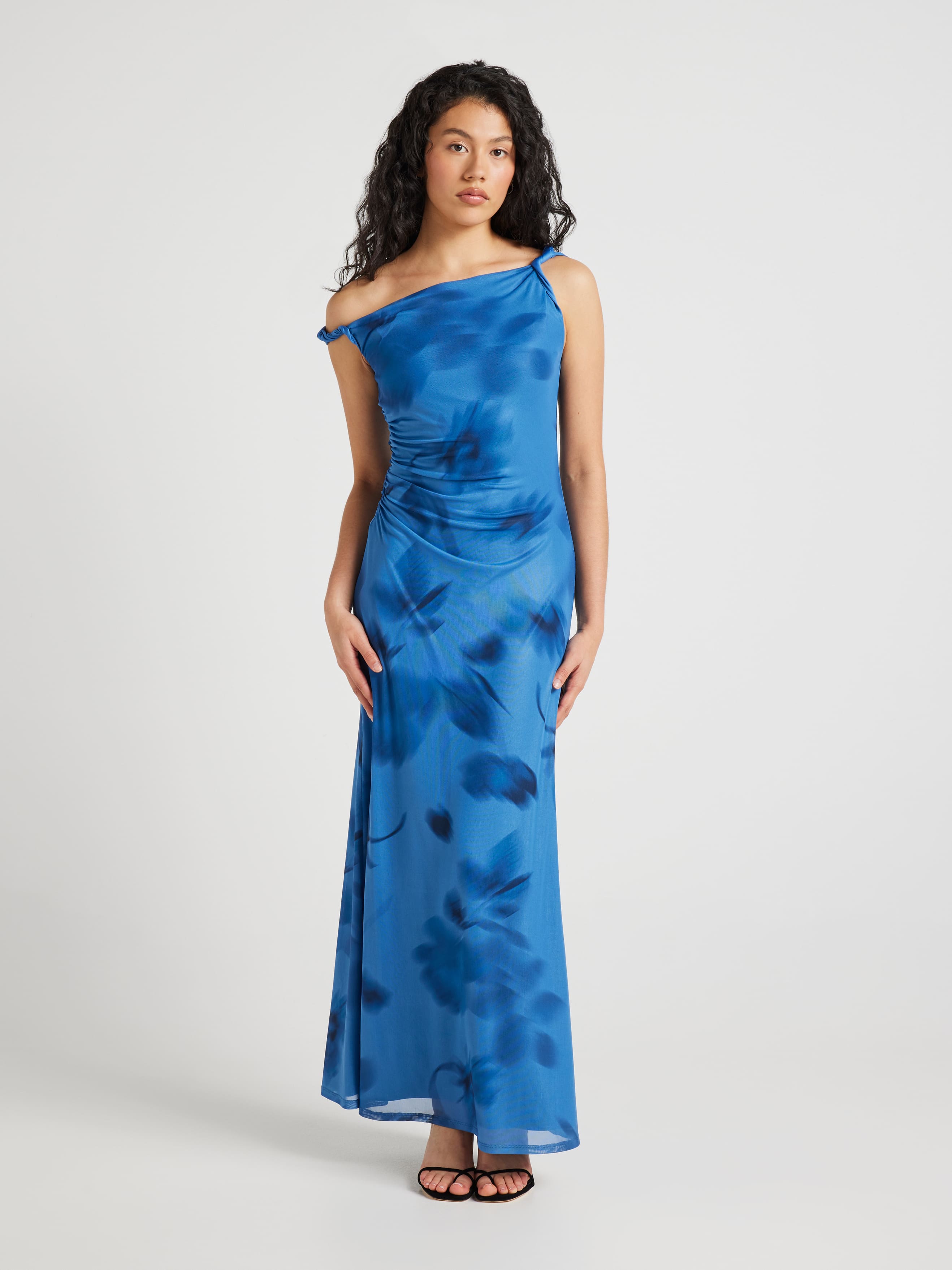 So Aylani Mesh Maxi Dress