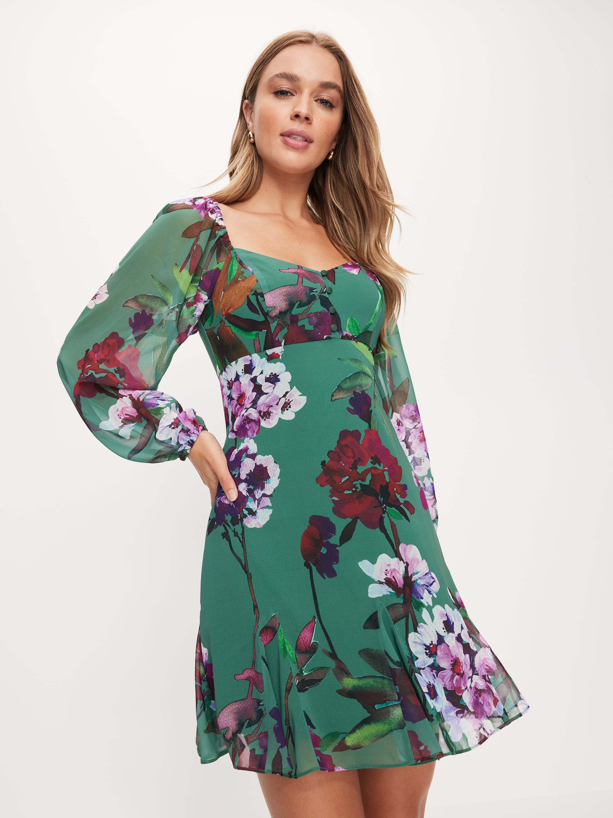 Dotti top green dress