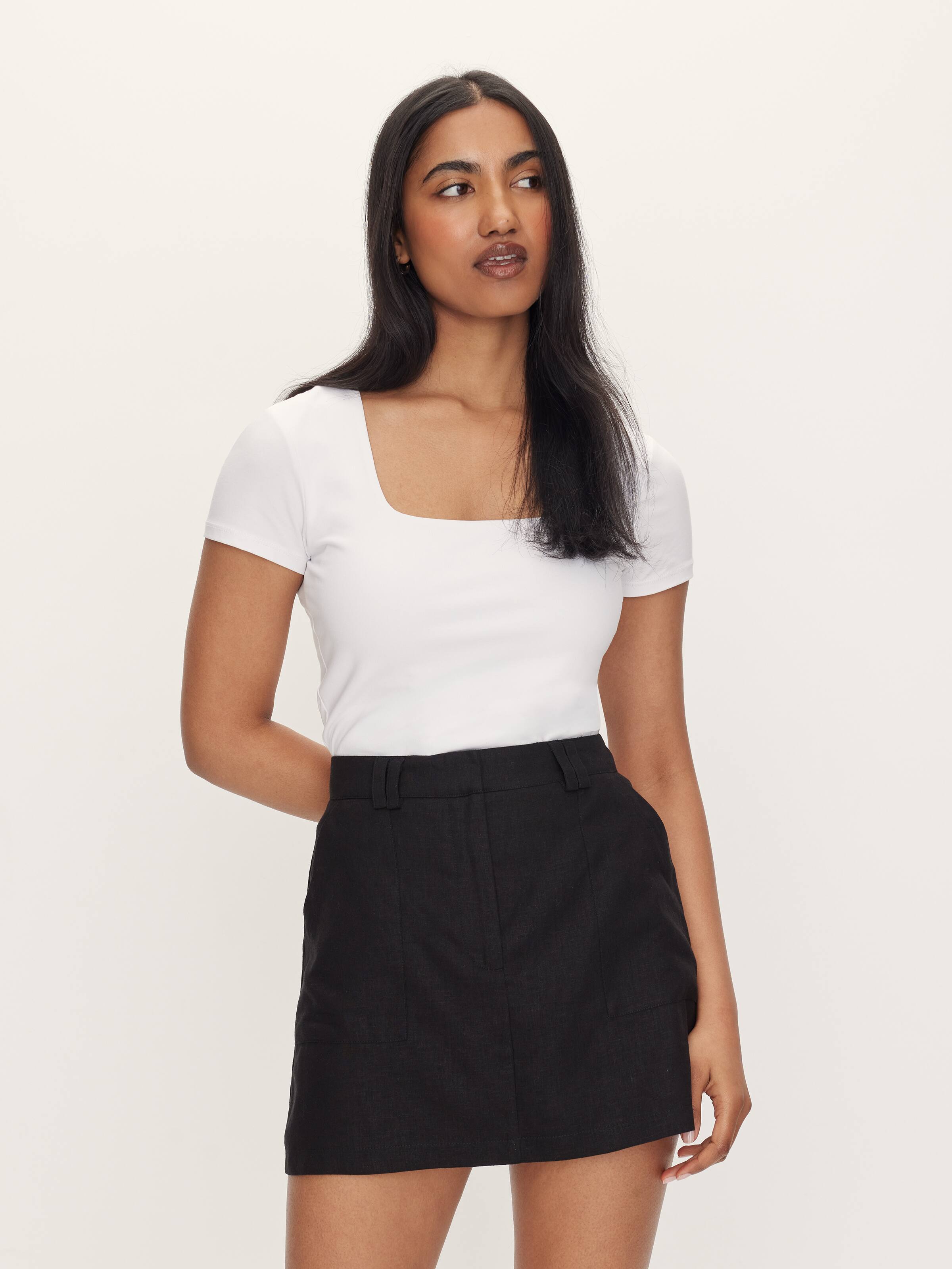 Leni Linen Blend Skort
