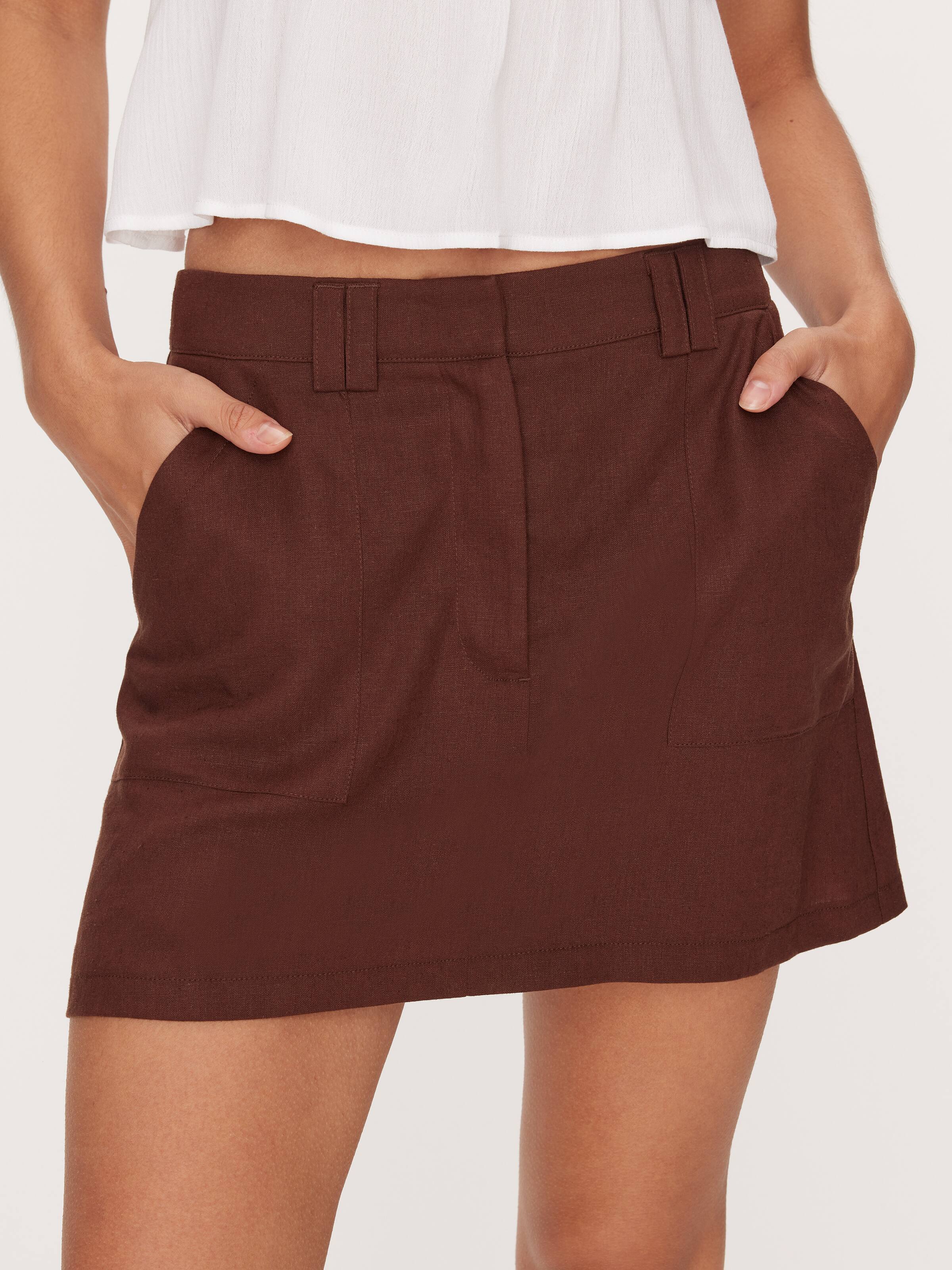 Leni Linen Blend Skort