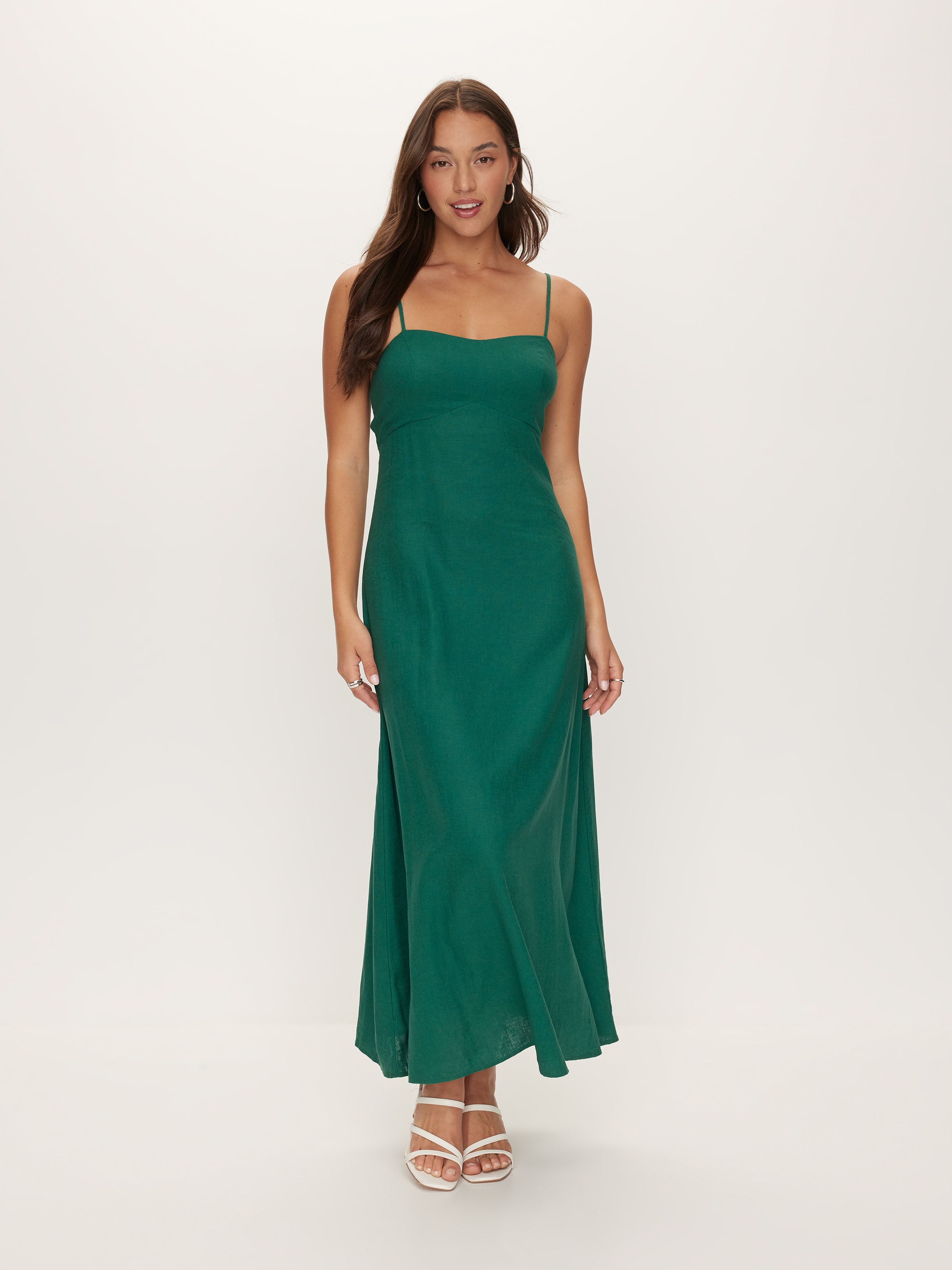 Beau Linen Blend Slip Dress