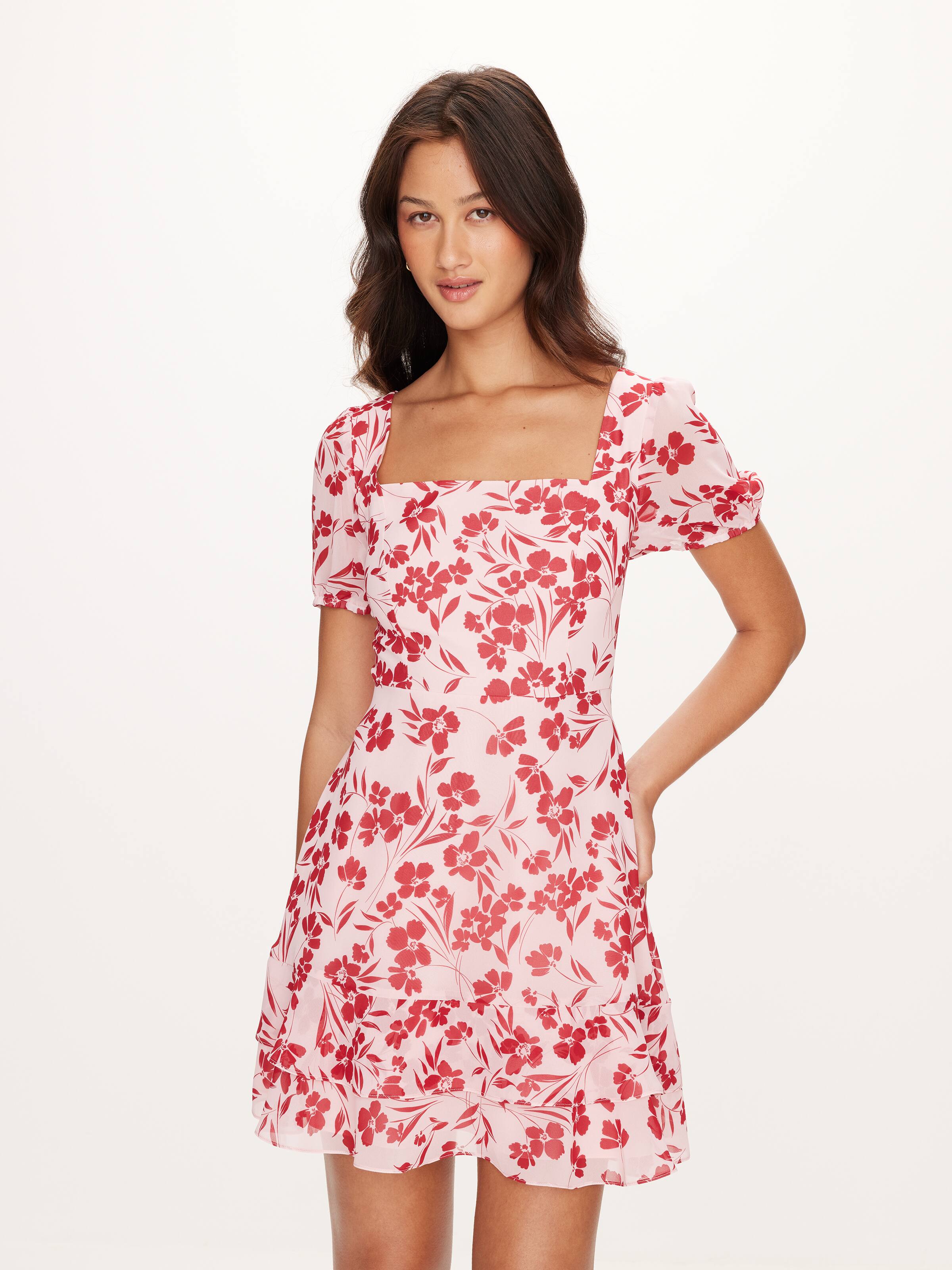 Lottie Puff Sleeve Mini Dress