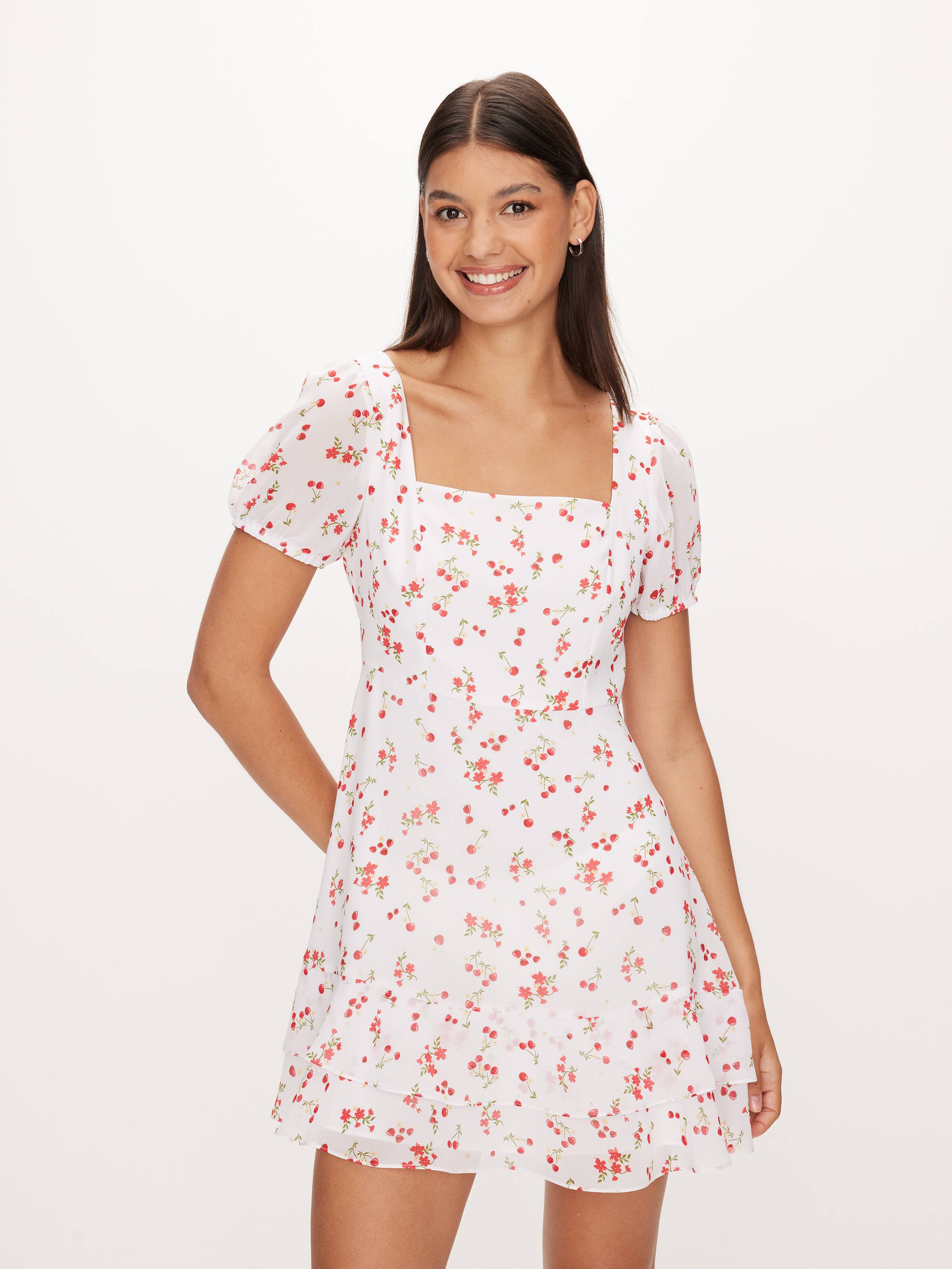 Lottie Puff Sleeve Mini Dress